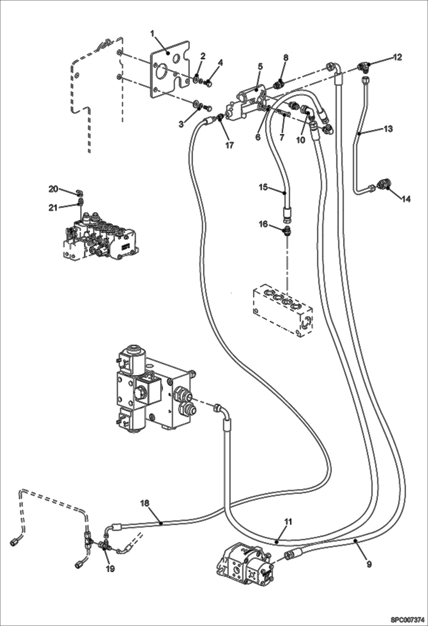 Схема запчастей Bobcat T35120L - TRAILER BRAKE ACCESSORIES & OPTIONS