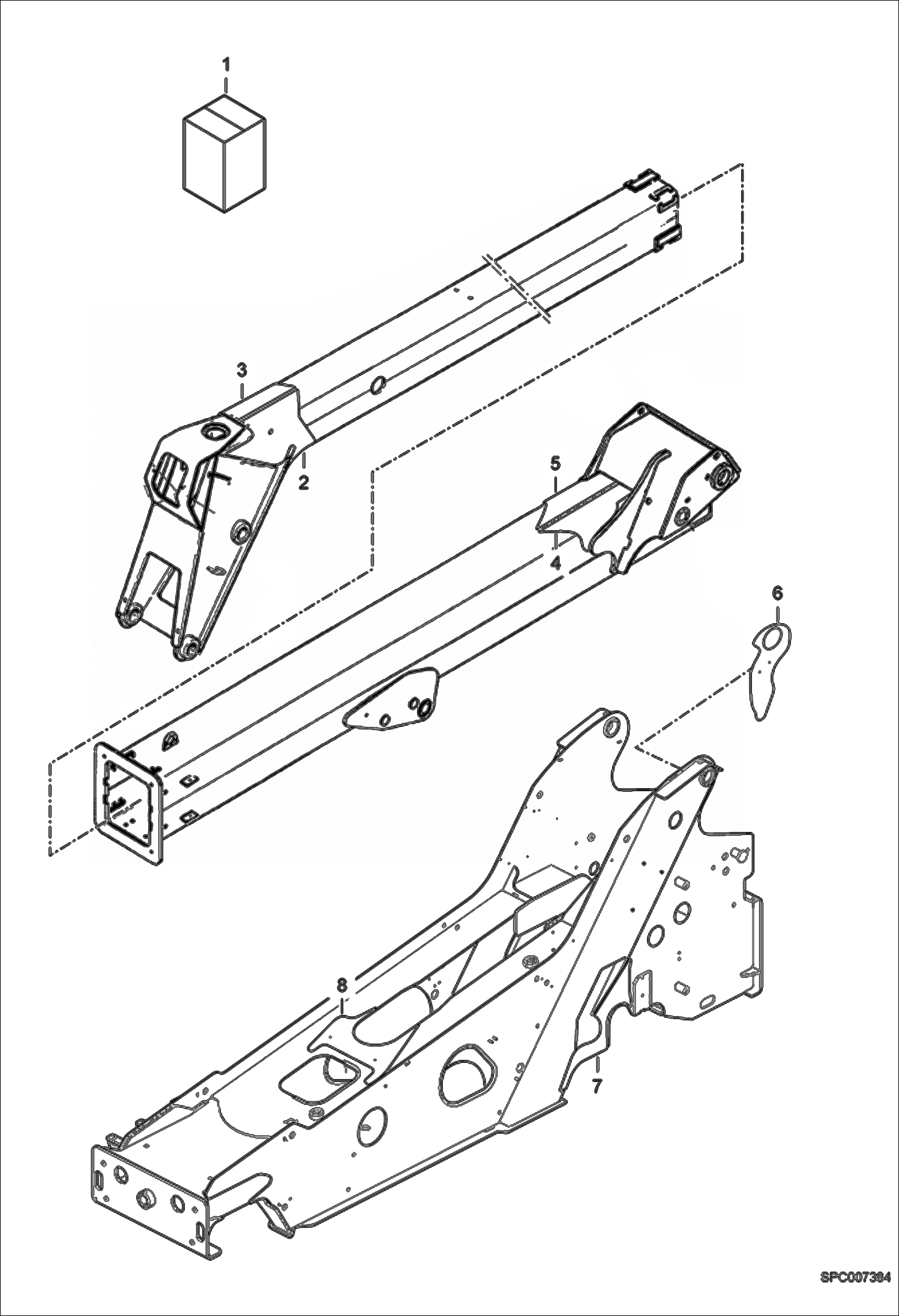 Схема запчастей Bobcat T3571L - HD FRAME & BOOM REINFORCEMENT KIT ACCESSORIES & OPTIONS