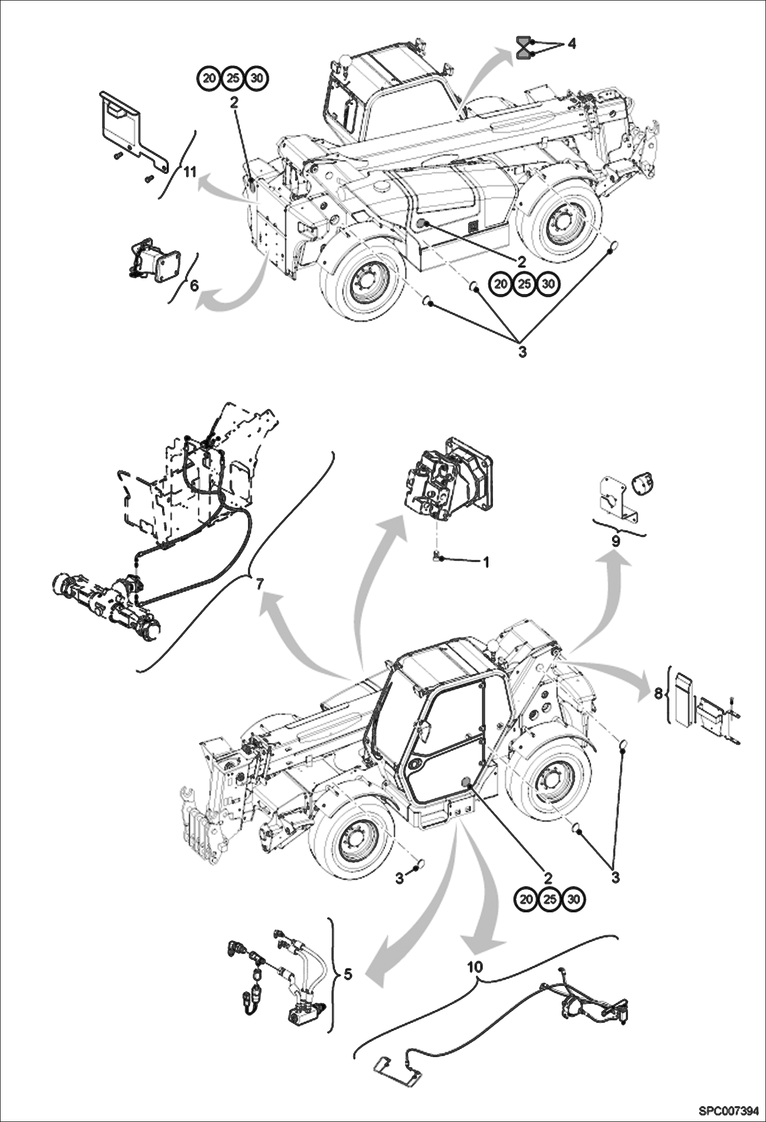 Схема запчастей Bobcat T35120SL - LOCAL LEGISLATION COMPLIANCE SET (Germany) ACCESSORIES & OPTIONS