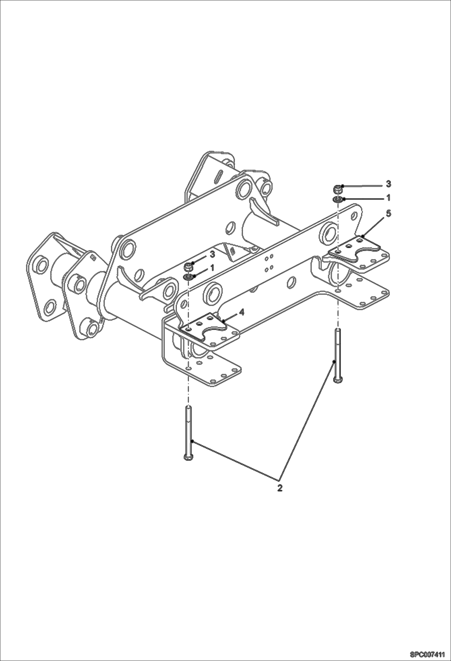 Схема запчастей Bobcat T40140 - FRAME REINFORCEMENT KIT ACCESSORIES & OPTIONS