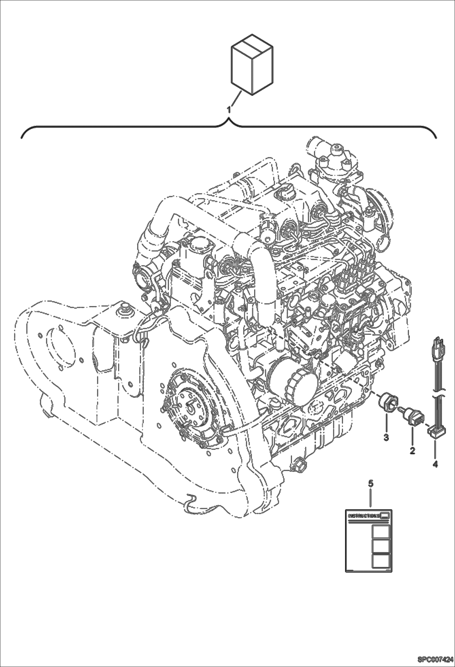 Схема запчастей Bobcat V417 - BLOCK HEATER KIT ACCESSORIES & OPTIONS