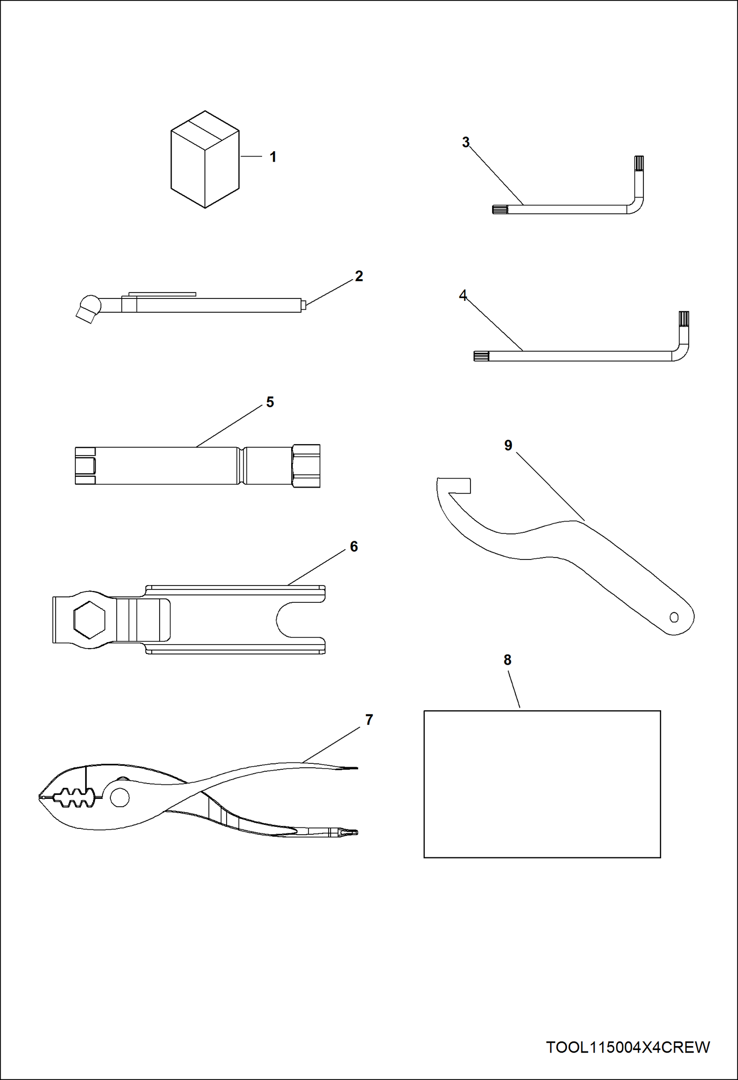 Схема запчастей Bobcat 3200 - REFERENCES, TOOL KIT & OWNERS MANUALS MAINTENANCE ITEMS