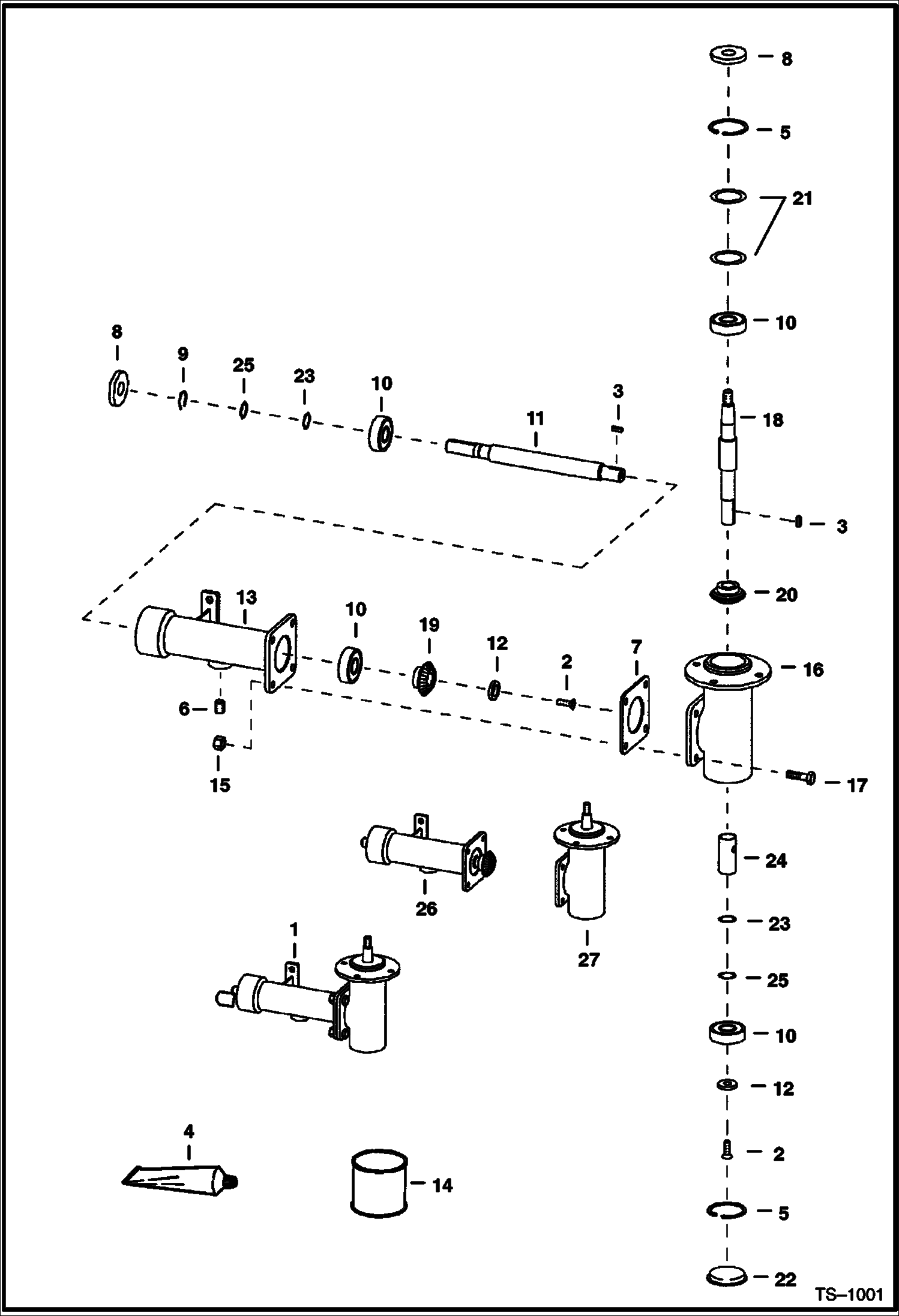 Схема запчастей Bobcat 600s - COOLING FAN DRIVE ASSY. POWER UNIT