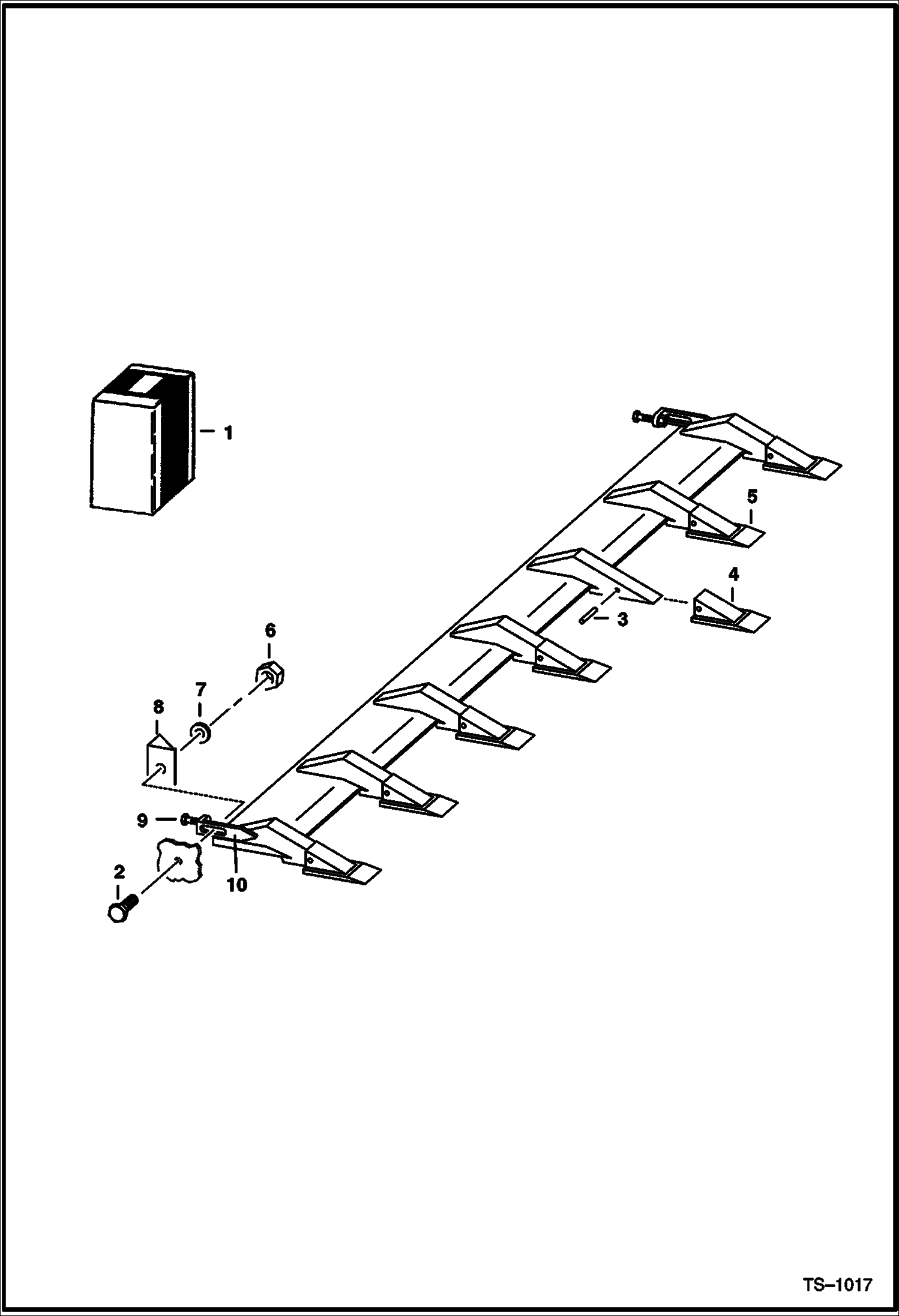 Схема запчастей Bobcat BUCKET BITE - BUCKET BITE Teeth Mounted With Horizontal Pin Loader