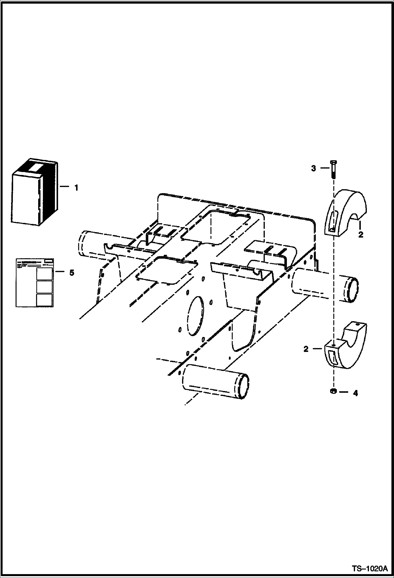 Схема запчастей Bobcat 600s - COUNTERWEIGHT KIT (Front Axle) ACCESSORIES & OPTIONS