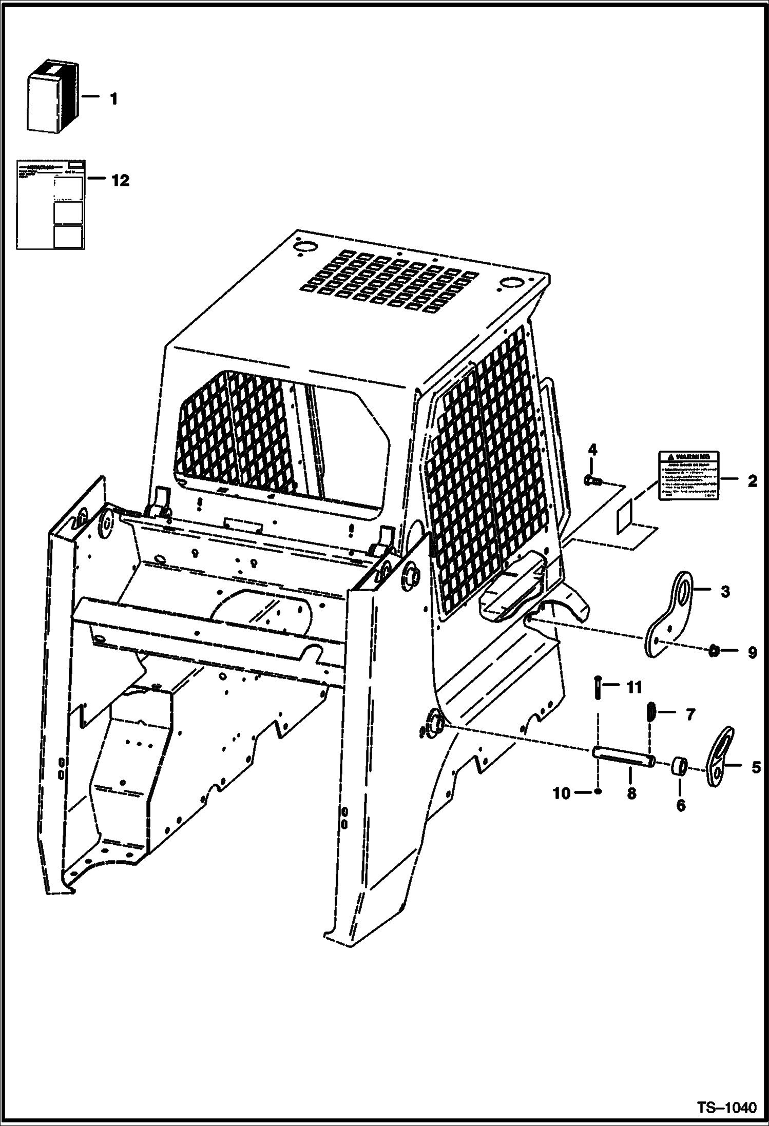 Схема запчастей Bobcat 700s - LIFT KIT (Four Point - .5 Thick Lift Eyes) ACCESSORIES & OPTIONS