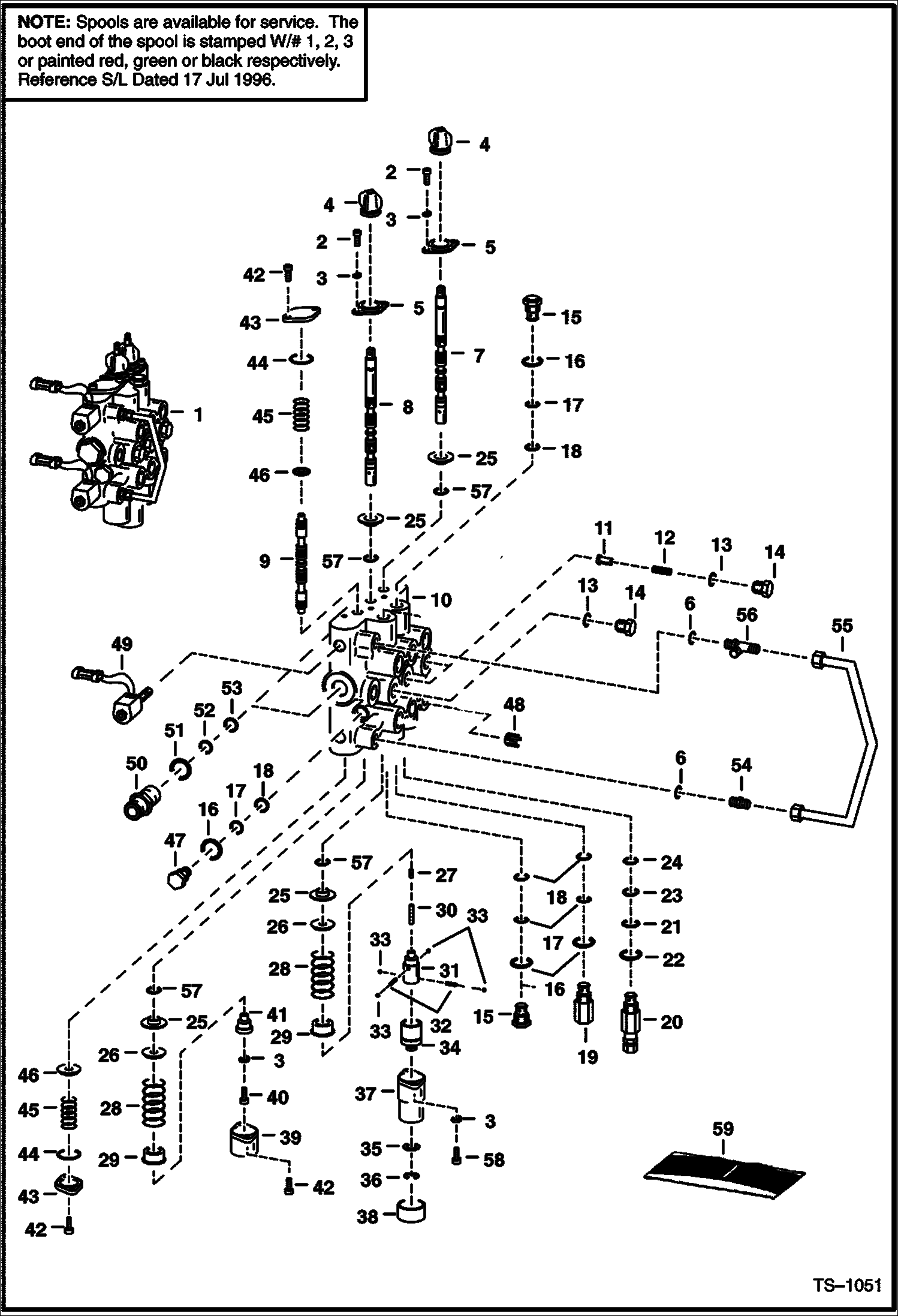 Схема запчастей Bobcat 800s - HIGH HORSEPOWER HYDRAULICS (Control Valve) HIGH FLOW HYDRAULICS