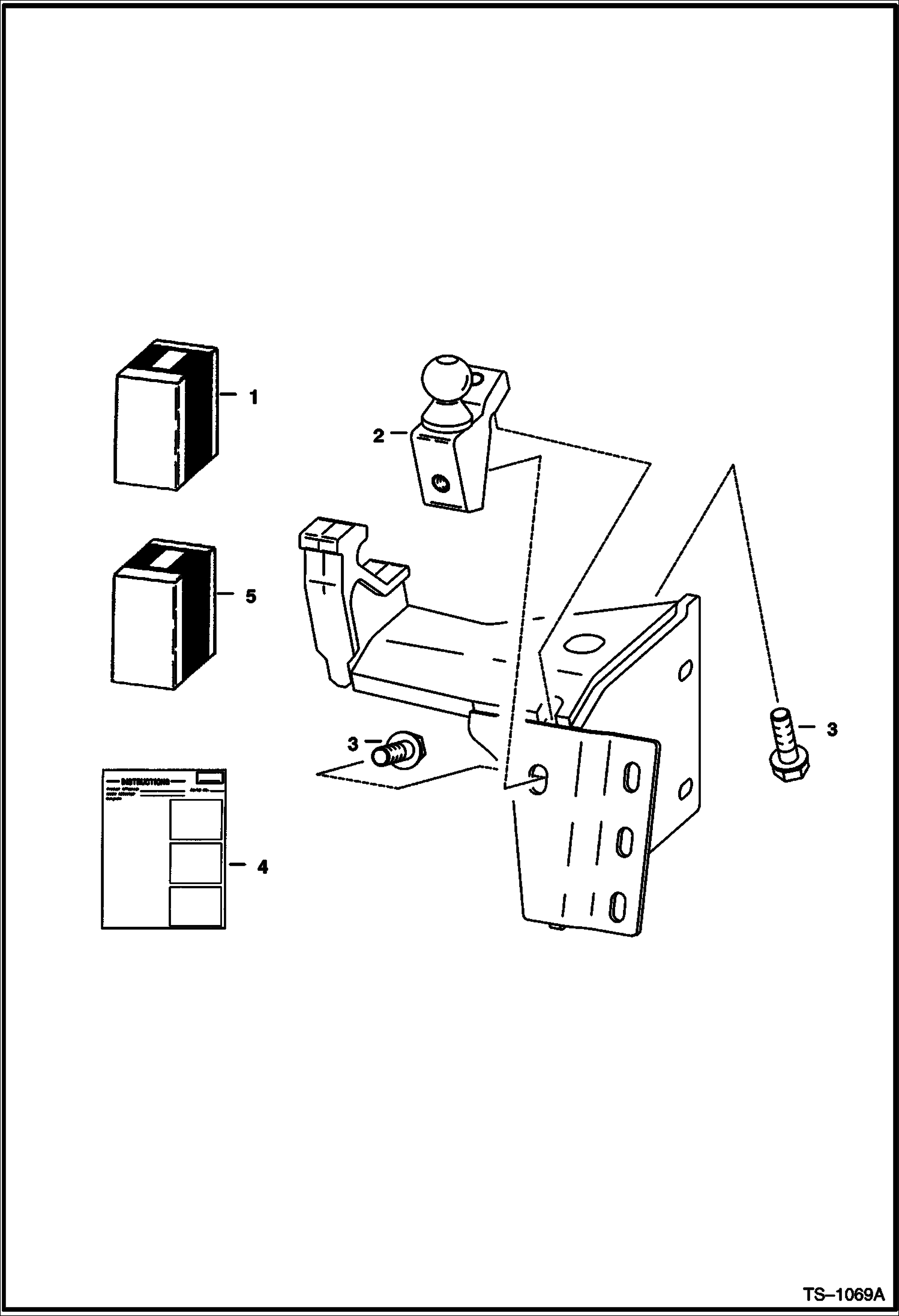 Схема запчастей Bobcat BACKHOE - BACKHOE (Mounting Ball Conversion Kit) (907) 907 BACKHOE