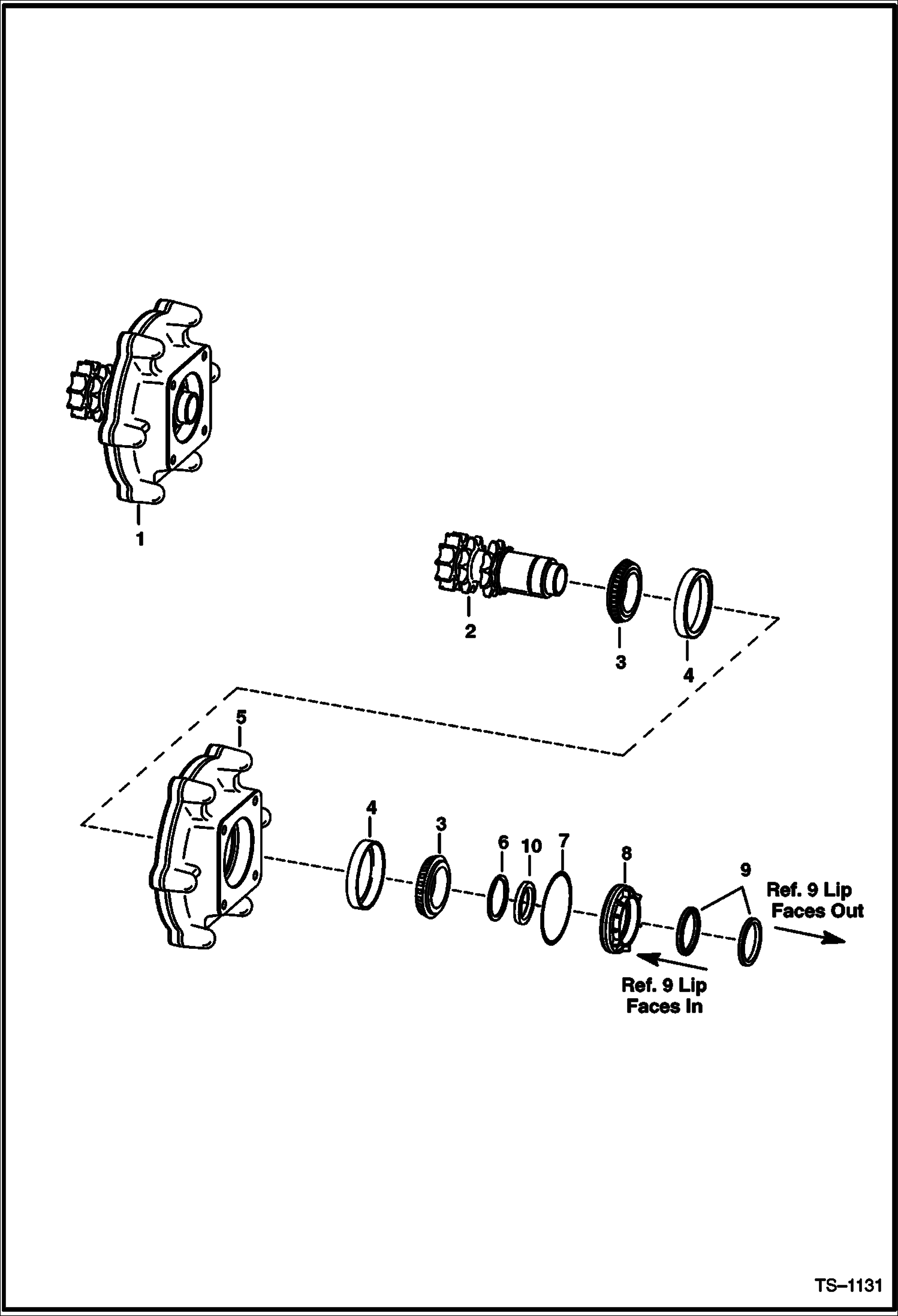 Схема запчастей Bobcat 700s - DRIVE MOTOR MOUNT ASSY DRIVE TRAIN