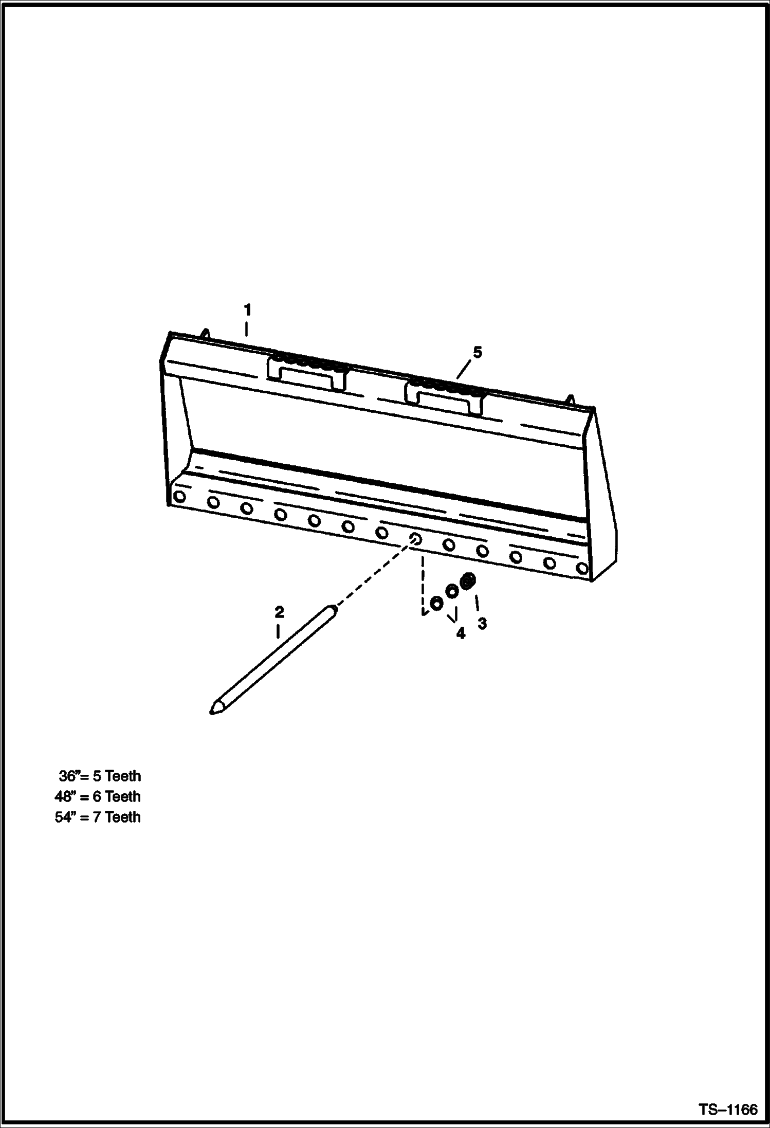 Схема запчастей Bobcat UTILITY FORKS - UTILITY FORK - 36, 48 & 54 463 & 500 Series Loader