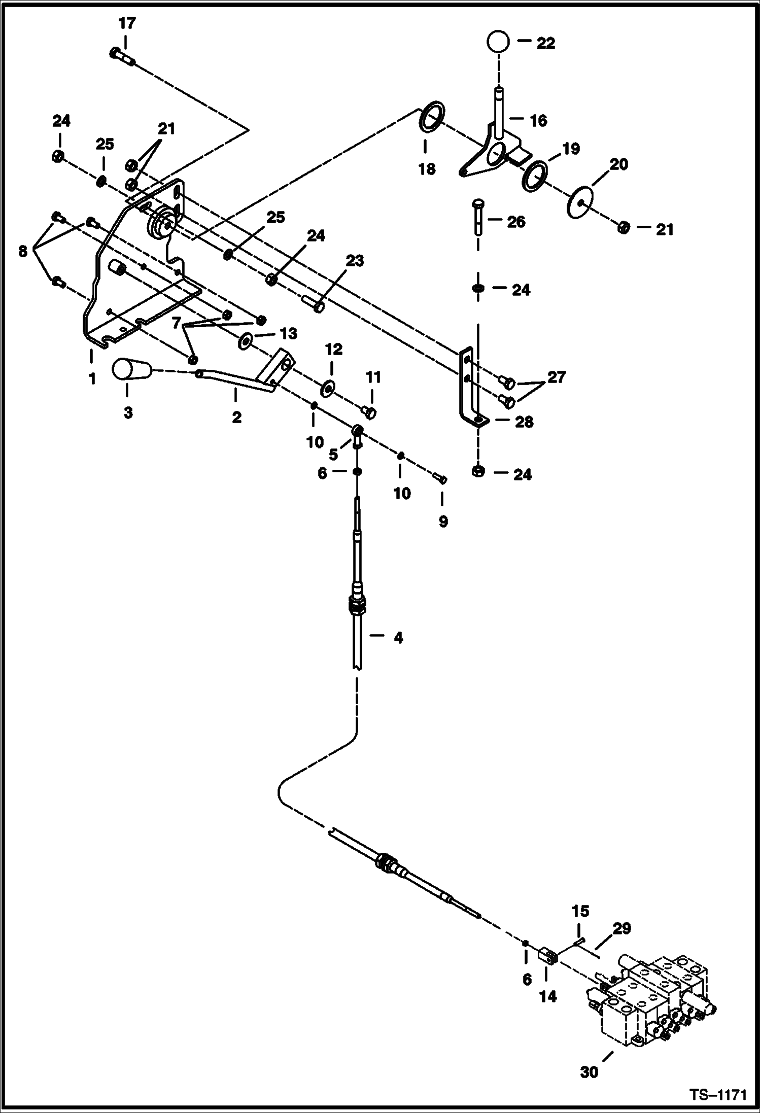 Схема запчастей Bobcat 325 - CONTROLS (Blade & Speed) CONTROLS