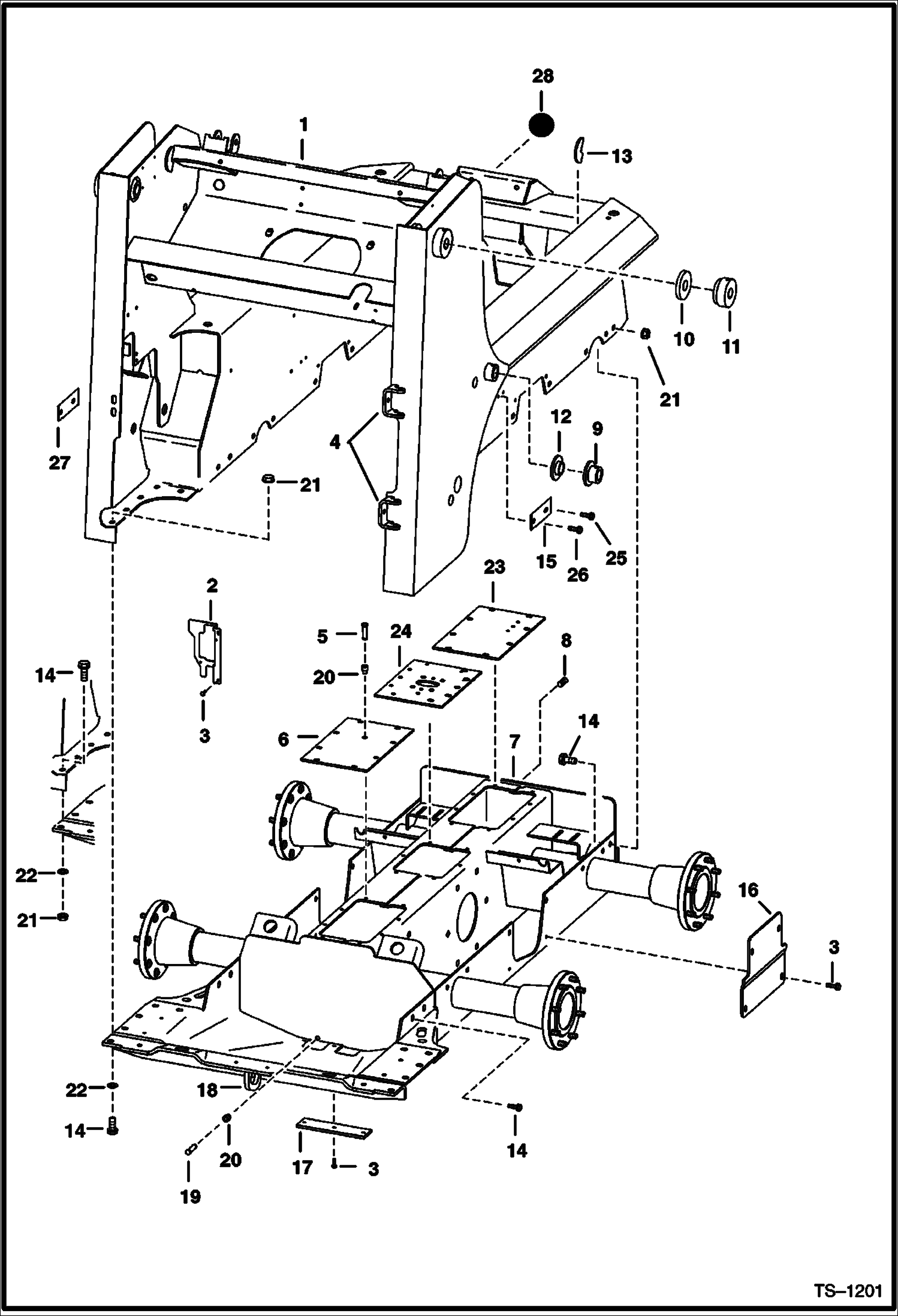 Схема запчастей Bobcat 700s - MAIN FRAME MAIN FRAME