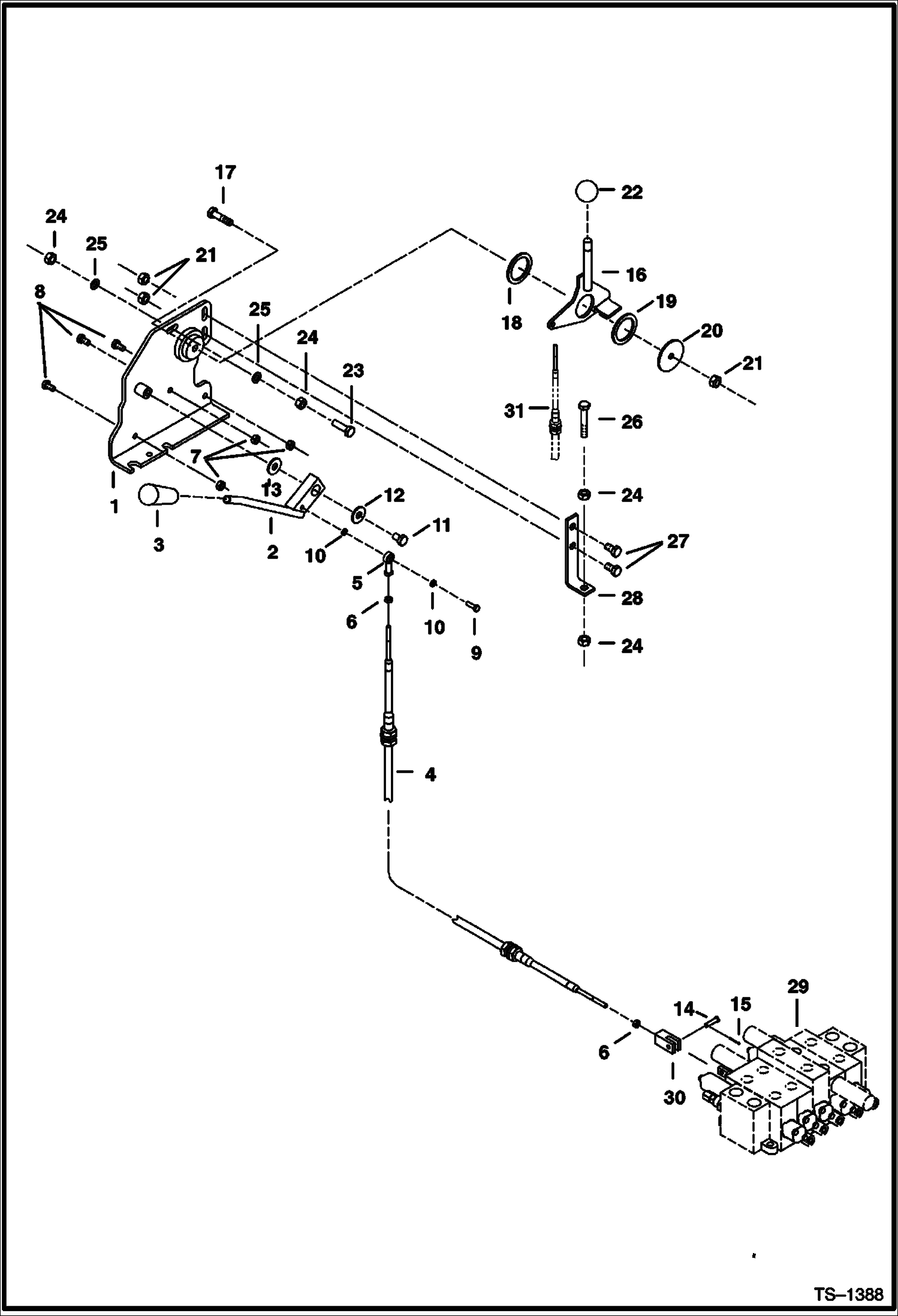 Схема запчастей Bobcat 331 - BLADE & SPEED CONTROLS (S/N 512913001 - 512913233) CONTROLS