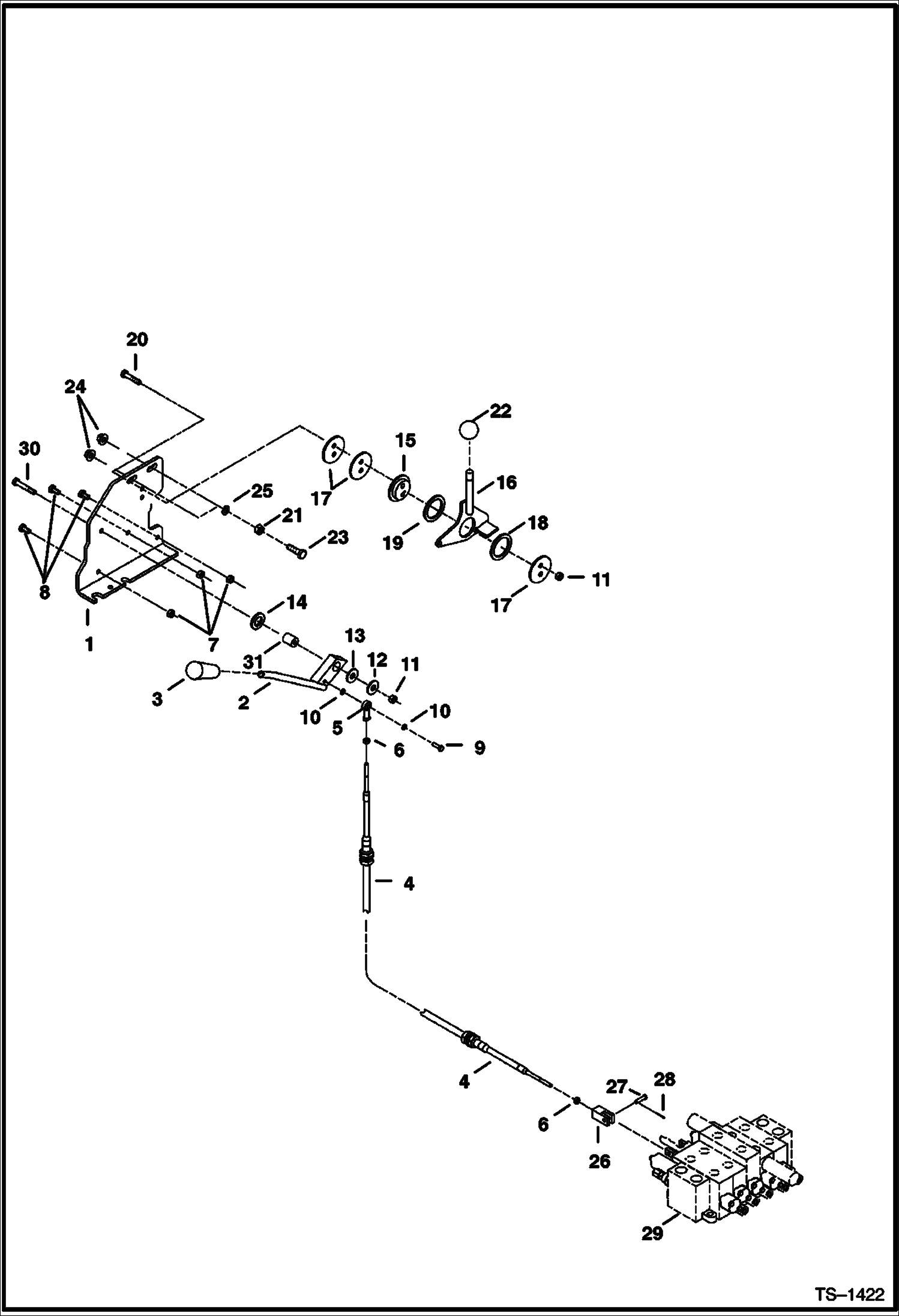 Схема запчастей Bobcat 334 - BLADE & SPEED CONTROLS (S/N 512913234 - 512915199) CONTROLS