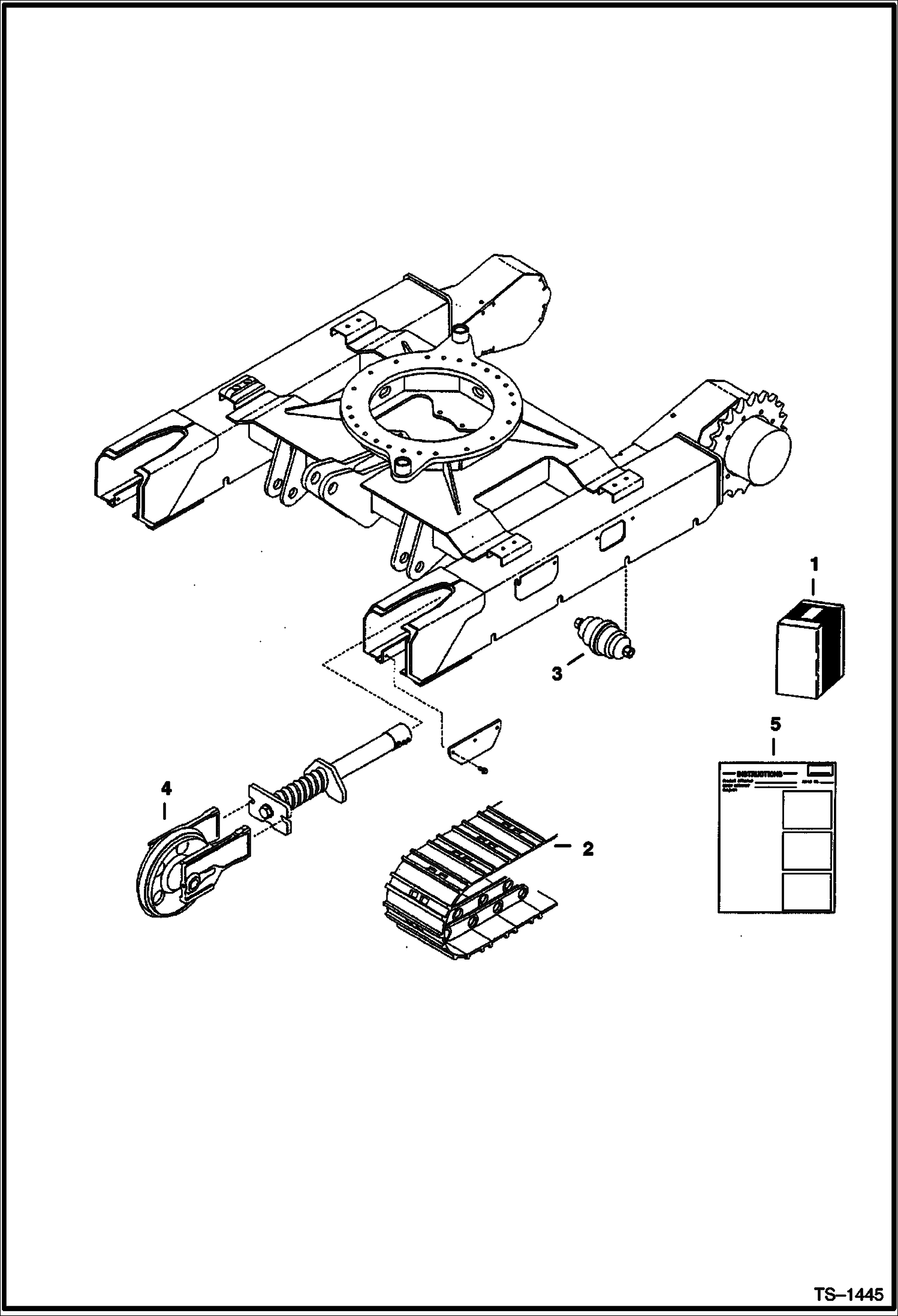 Схема запчастей Bobcat 320 - TRACK KIT (Steel) ACCESSORIES & OPTIONS