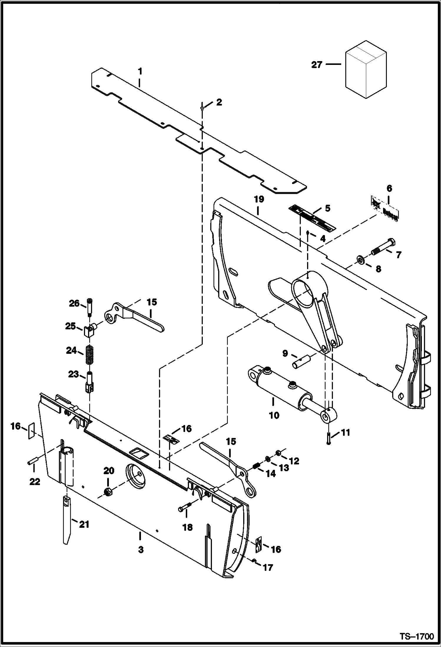 Схема запчастей Bobcat TILT-TATCH - TILT-TATCH (6783) Loader