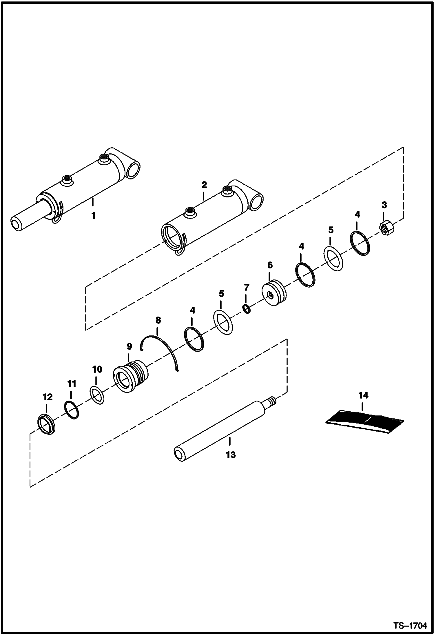 Схема запчастей Bobcat LAND PLANE - LANDPLANE (Cylinder) Loader