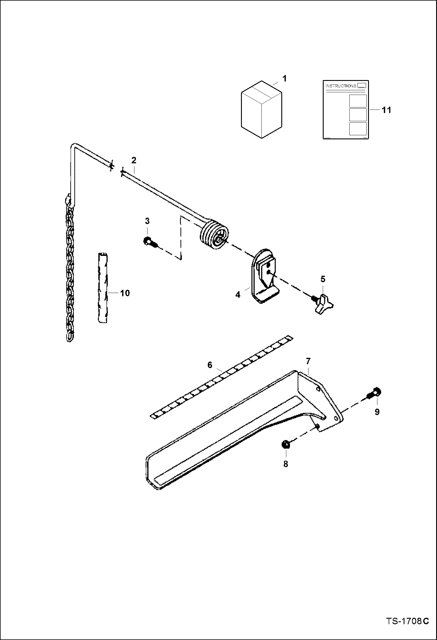 Схема запчастей Bobcat PLANERS - PLANER (Guide Rod Kit) (Standard Flow Planer) (14 AKS3) Loader