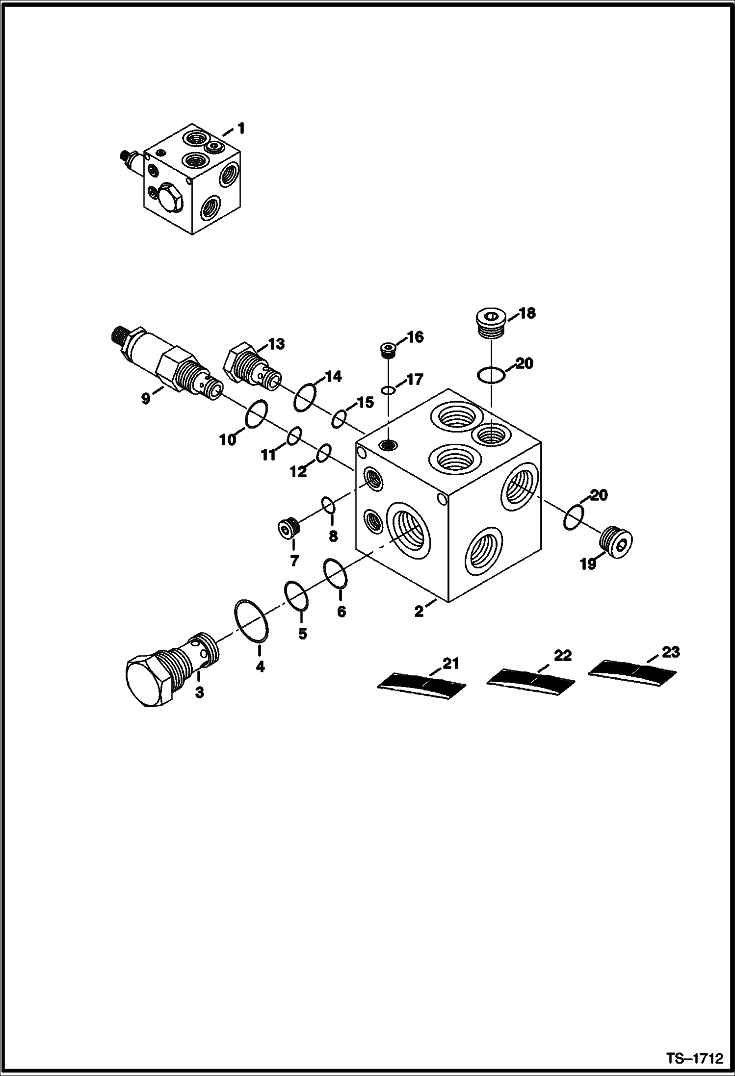 Схема запчастей Bobcat TRENCH COMPACTORS - TRENCH COMPACTOR (Valve) (223300101 - 00194) Loader