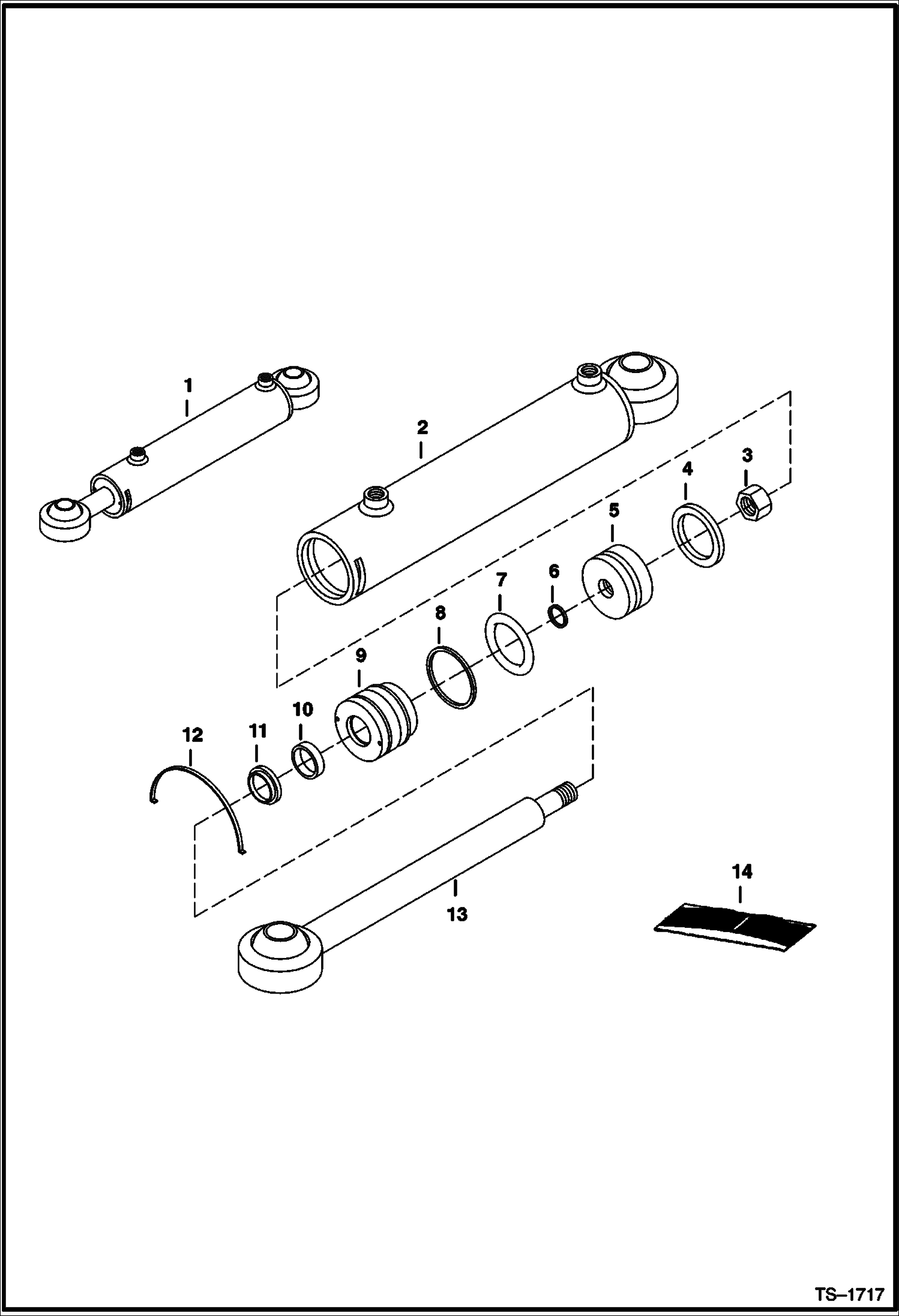 Схема запчастей Bobcat GRADER - GRADER (Tilt & Angle Cylinder) (84 6480) Loader