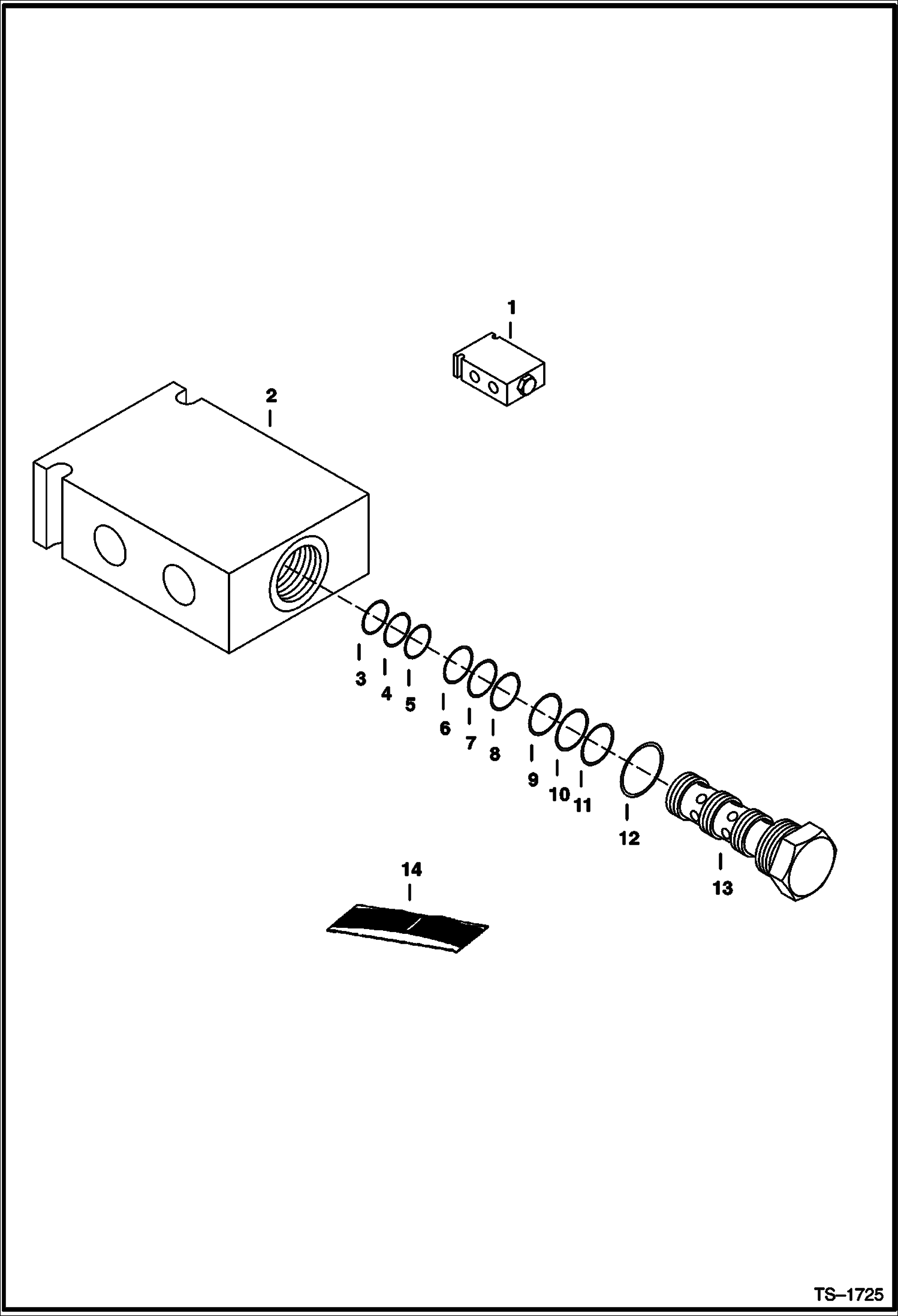 Схема запчастей Bobcat PALLET FORKS - PALLET FORK (Hydraulic Valve) Loader