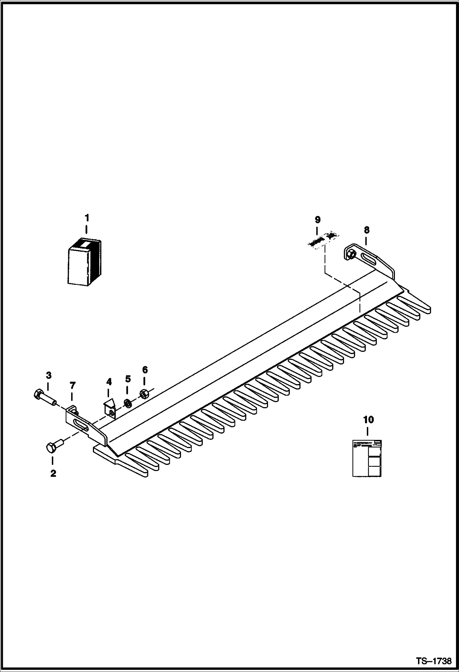 Схема запчастей Bobcat BUCKET RAKE - BUCKET RAKE Loader