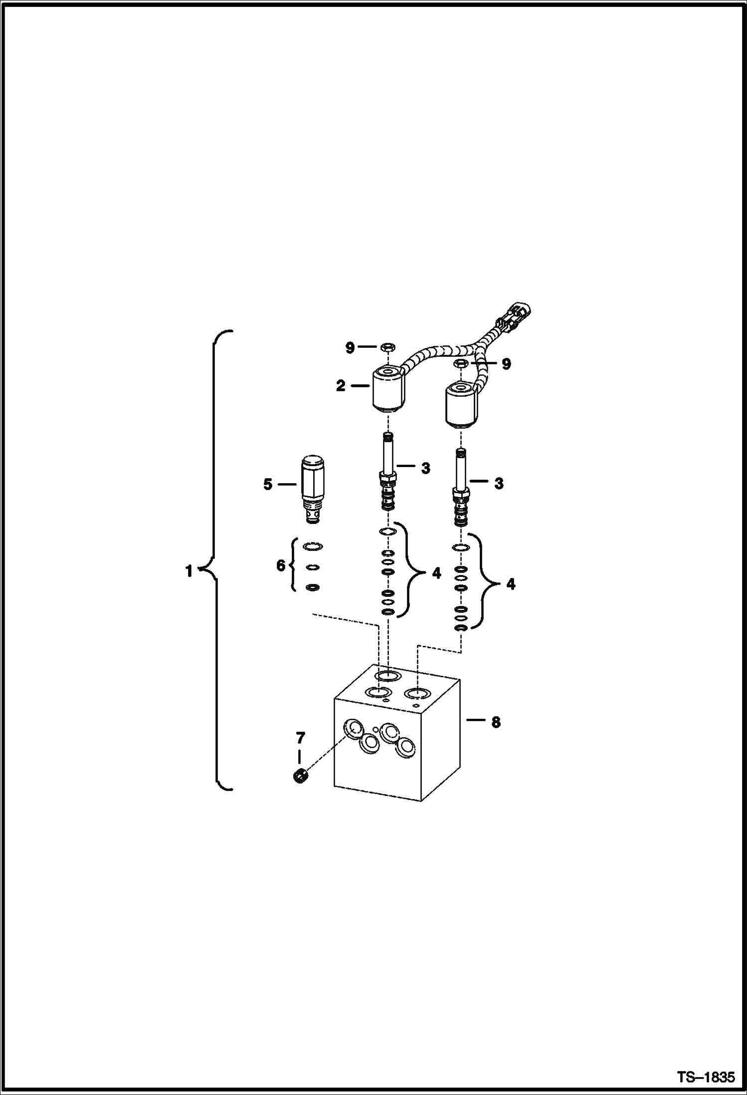 Схема запчастей Bobcat SOD LAYER - SOD LAYER (Valve Assy) Loader