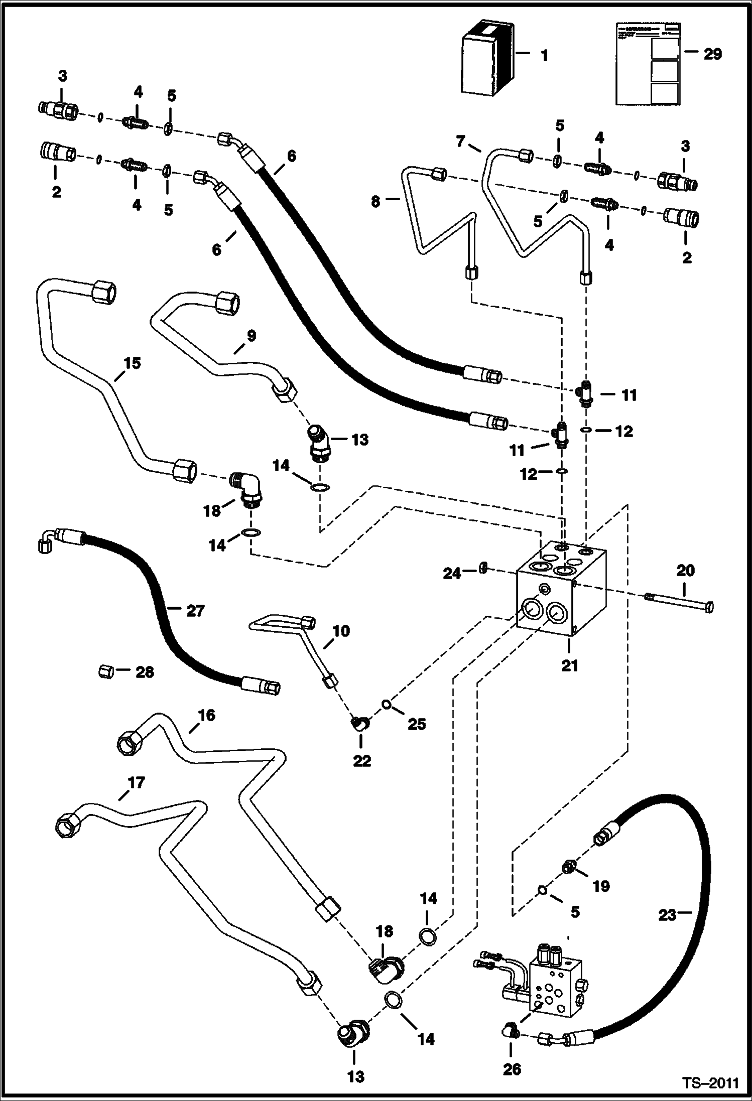 Схема запчастей Bobcat 700s - REAR AUXILIARY (S/N 500K11038 & Below, 517619258 & Below, 518012218 & Below, 518112089 & Below, 519018909 & Below, 519212154 & Below) ACCESSORIES & OPTIONS