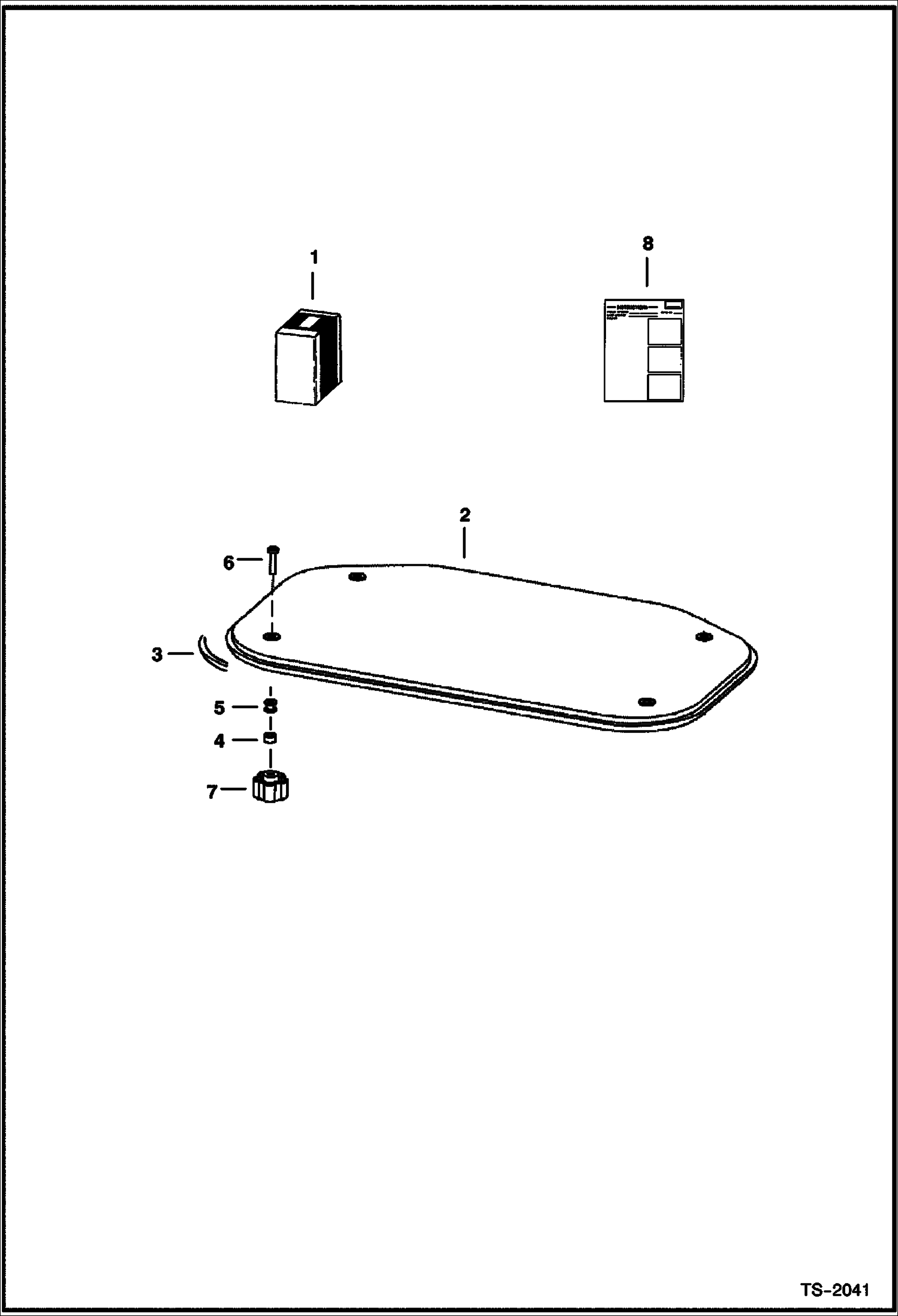 Схема запчастей Bobcat FORESTRY CUTTER - FORESTRY CUTTER (Top Window Kit) Loader