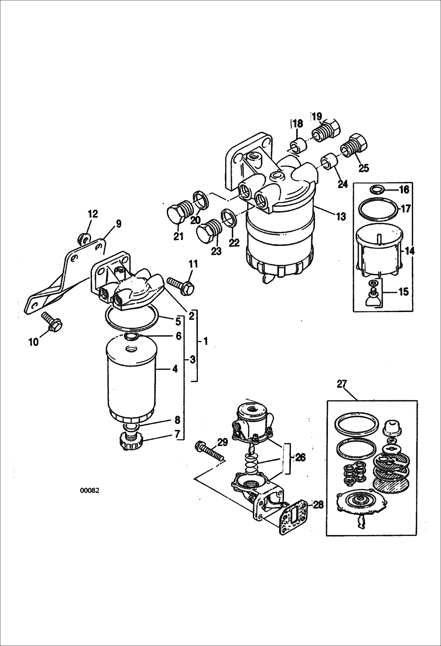 Схема запчастей Bobcat V518 - FUEL FEEDING 367013509 AND BELOW 367312505 AND BELOW POWER UNIT