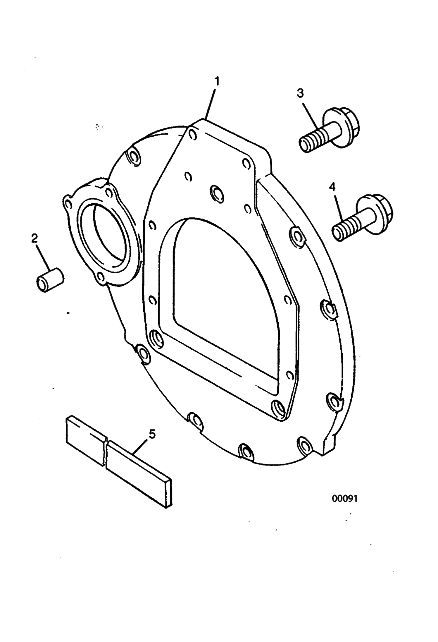 Схема запчастей Bobcat V518 - FLYWHEEL HOUSING 367013509 AND BELOW 367312505 AND BELOW POWER UNIT