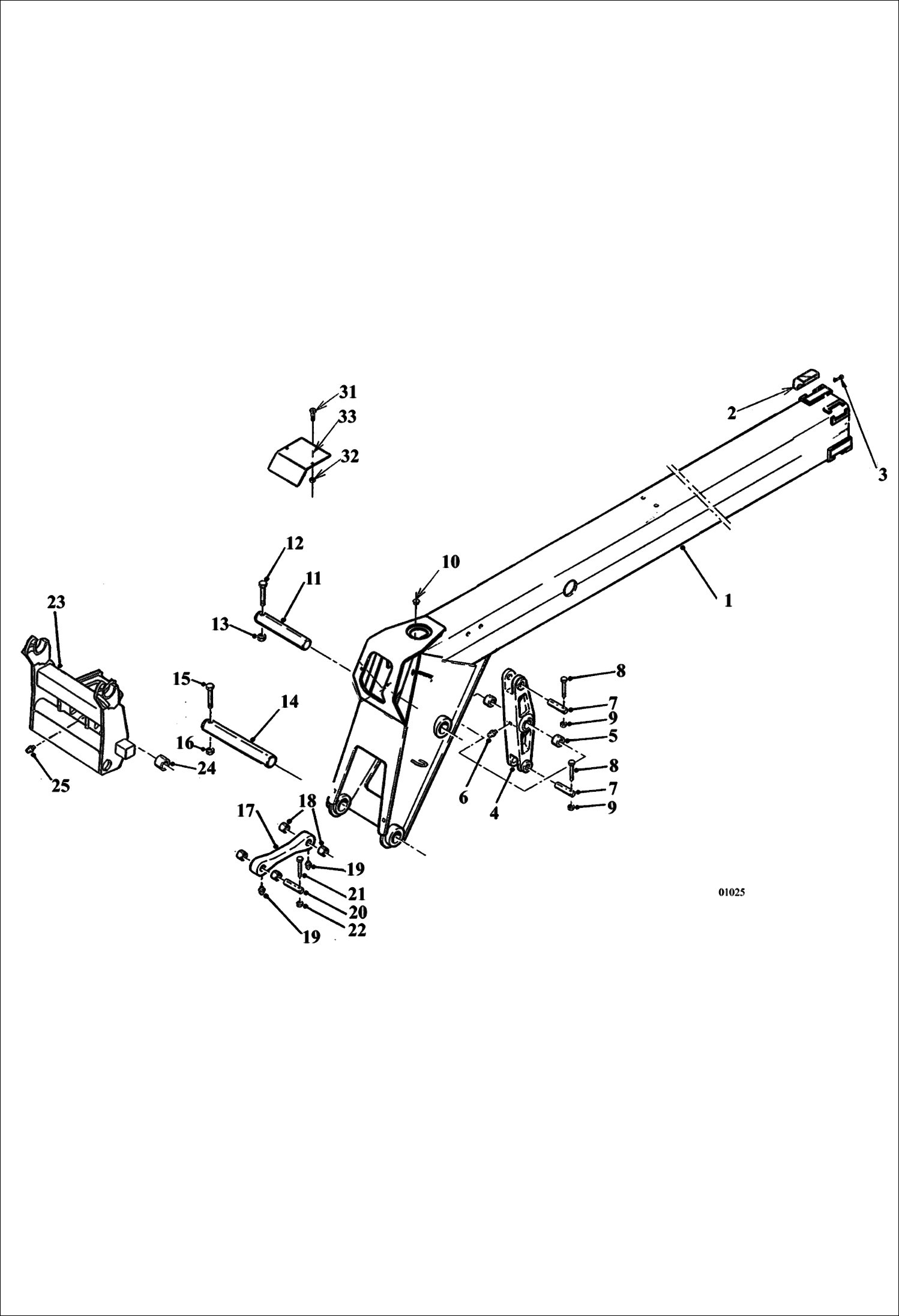 Схема запчастей Bobcat V623 - TELESCOPIC ARM WORK EQUIPMENT