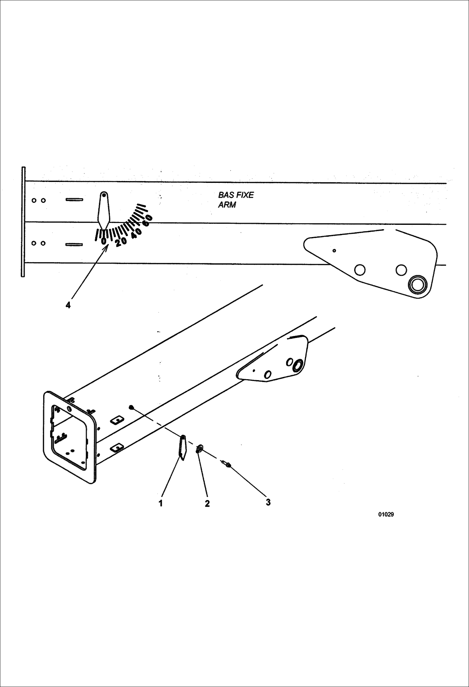 Схема запчастей Bobcat V623 - TELESCOPIC ARM - INDICATOR WORK EQUIPMENT