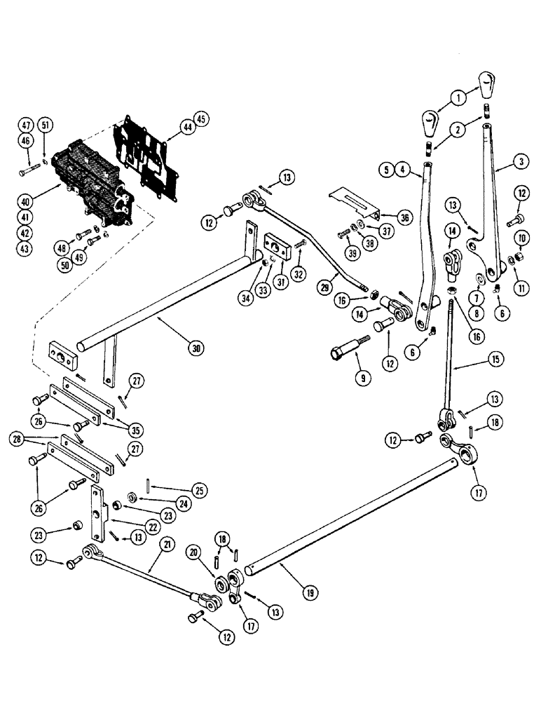 Схема запчастей Case W12 - (098) - FORWARD-REVERSE-RANGE SHIFT CONTROL (06) - POWER TRAIN