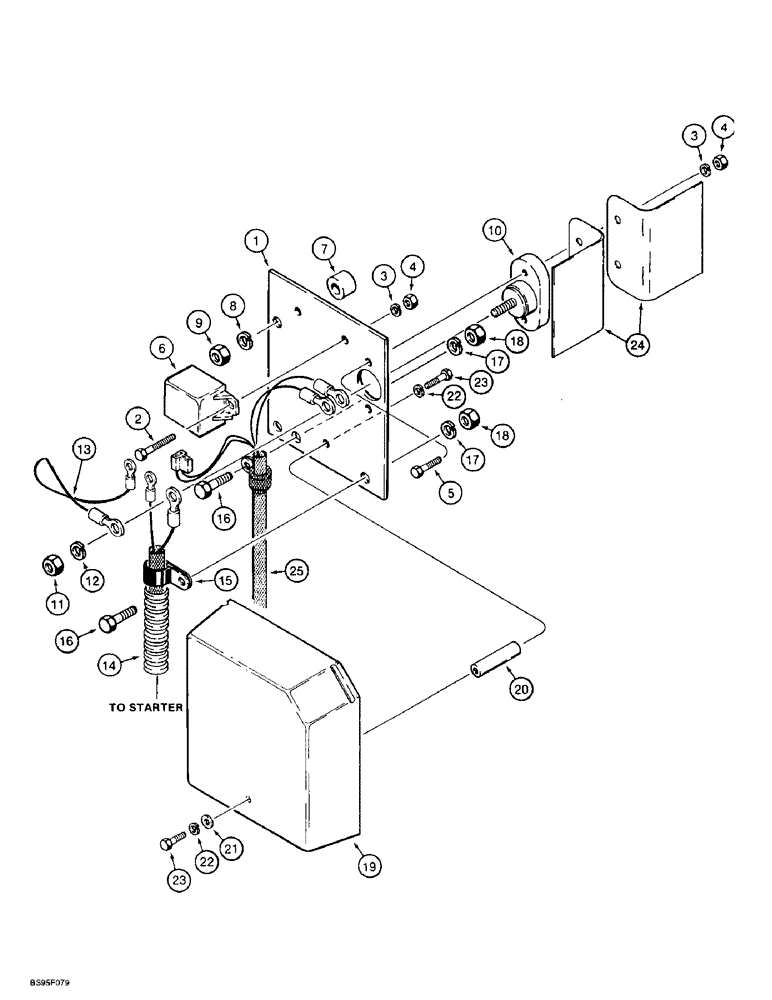 Схема запчастей Case 621B - (4-32) - REAR HARNESS TO RELAY PANEL, PRIOR TO P.I.N. JEE0052701 (04) - ELECTRICAL SYSTEMS