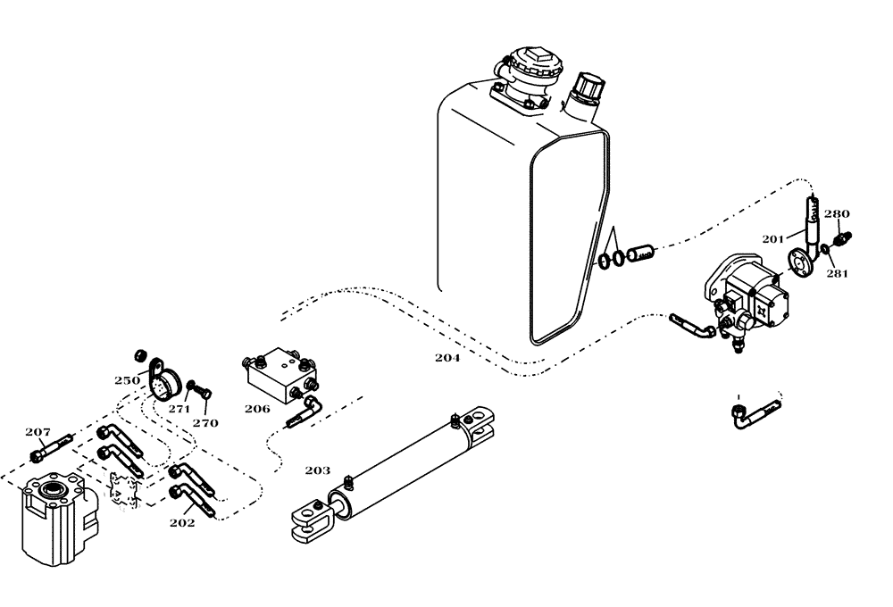 Схема запчастей Case 221D - (20.530[2988107001]) - HYDRAULIC SYSTEM STEERING (35) - HYDRAULIC SYSTEMS