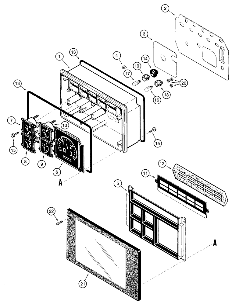 Схема запчастей Case 750H - (04-07) - INSTRUMENT CLUSTER (04) - ELECTRICAL SYSTEMS