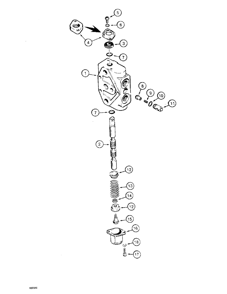 Схема запчастей Case W4 - (150) - CONTROL VALVE, LOADER AUXILIARY SECTION AND FORKLIFT TILT SECTION (08) - HYDRAULICS