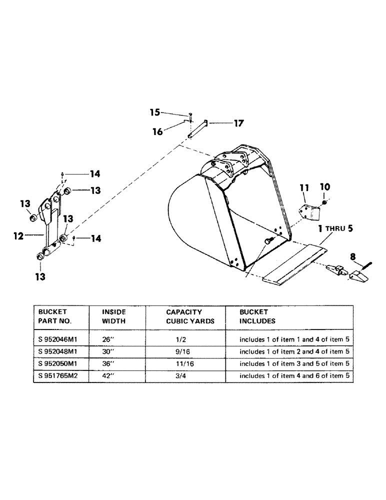 Схема запчастей Case 35EC - (087) - BACKHOE BUCKETS (19) - BUCKETS