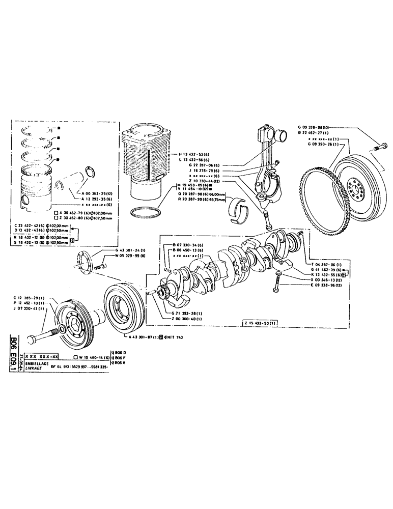 Схема запчастей Case 160CL - (061) - LINKAGE (05) - UPPERSTRUCTURE CHASSIS