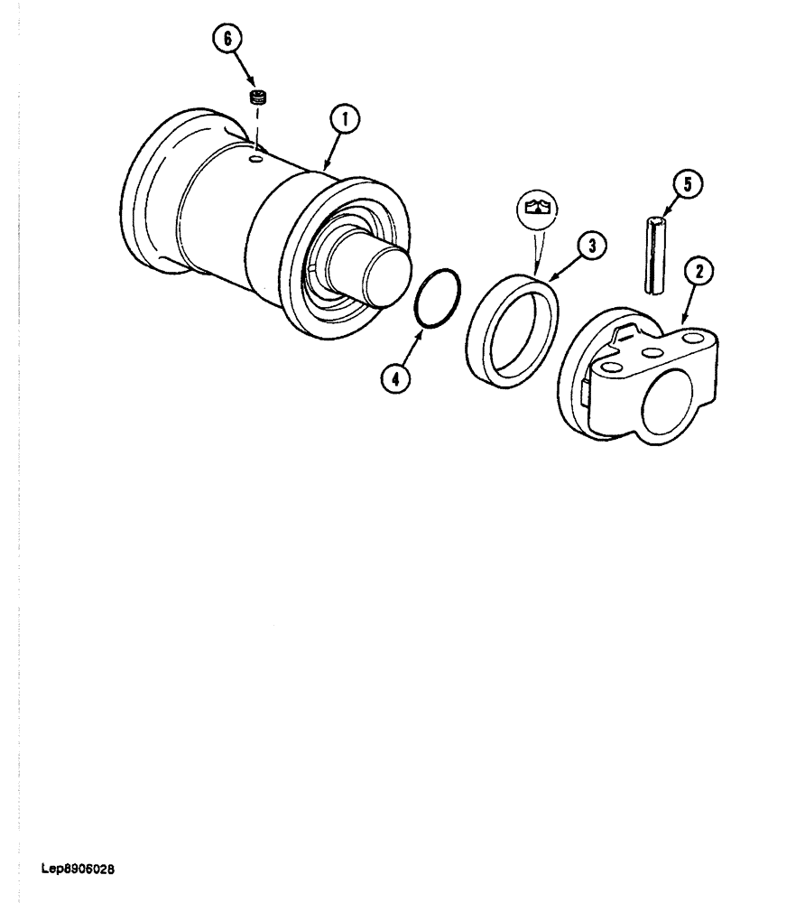 Схема запчастей Case 688 - (5-14) - TRACK ROLLER, P.I.N. FROM 11640 AND AFTER (11) - TRACKS/STEERING