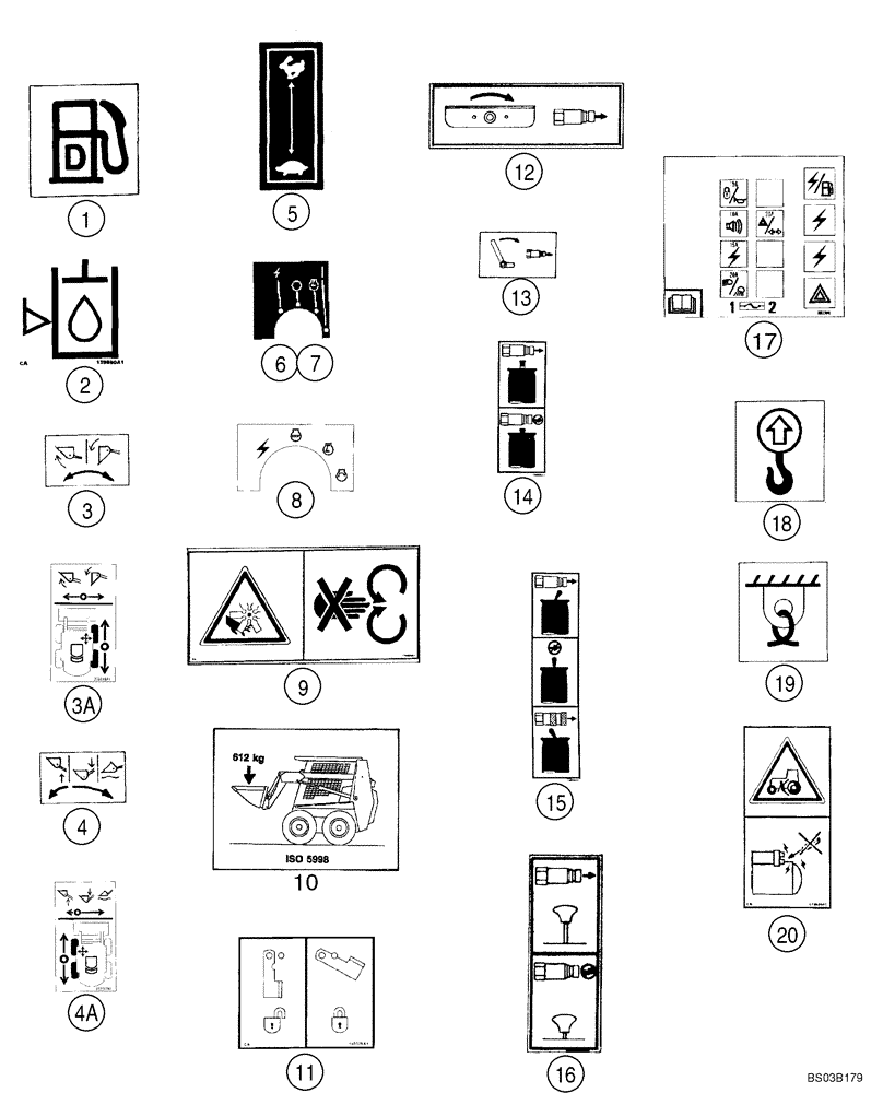 Схема запчастей Case 1840 - (09-41) - DECALS (09) - CHASSIS/ATTACHMENTS