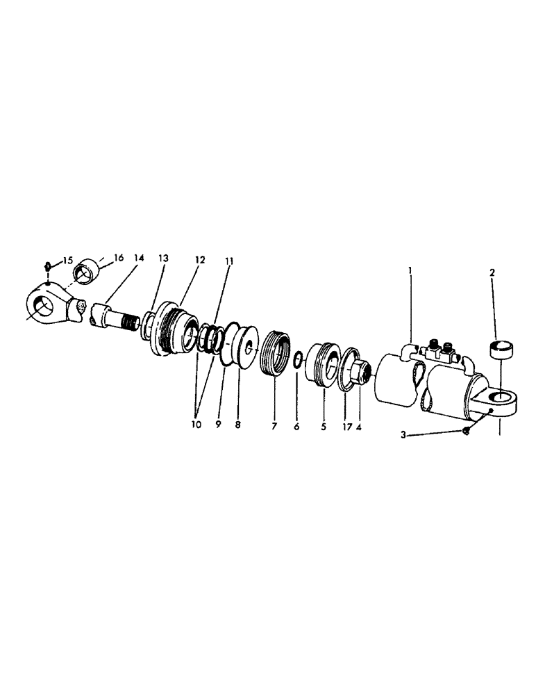 Схема запчастей Case 40YC - (H03) - 4-IN-1 CLAM CYLINDER, 2-3/4" ID X 10.50" STROKE (07) - HYDRAULIC SYSTEM