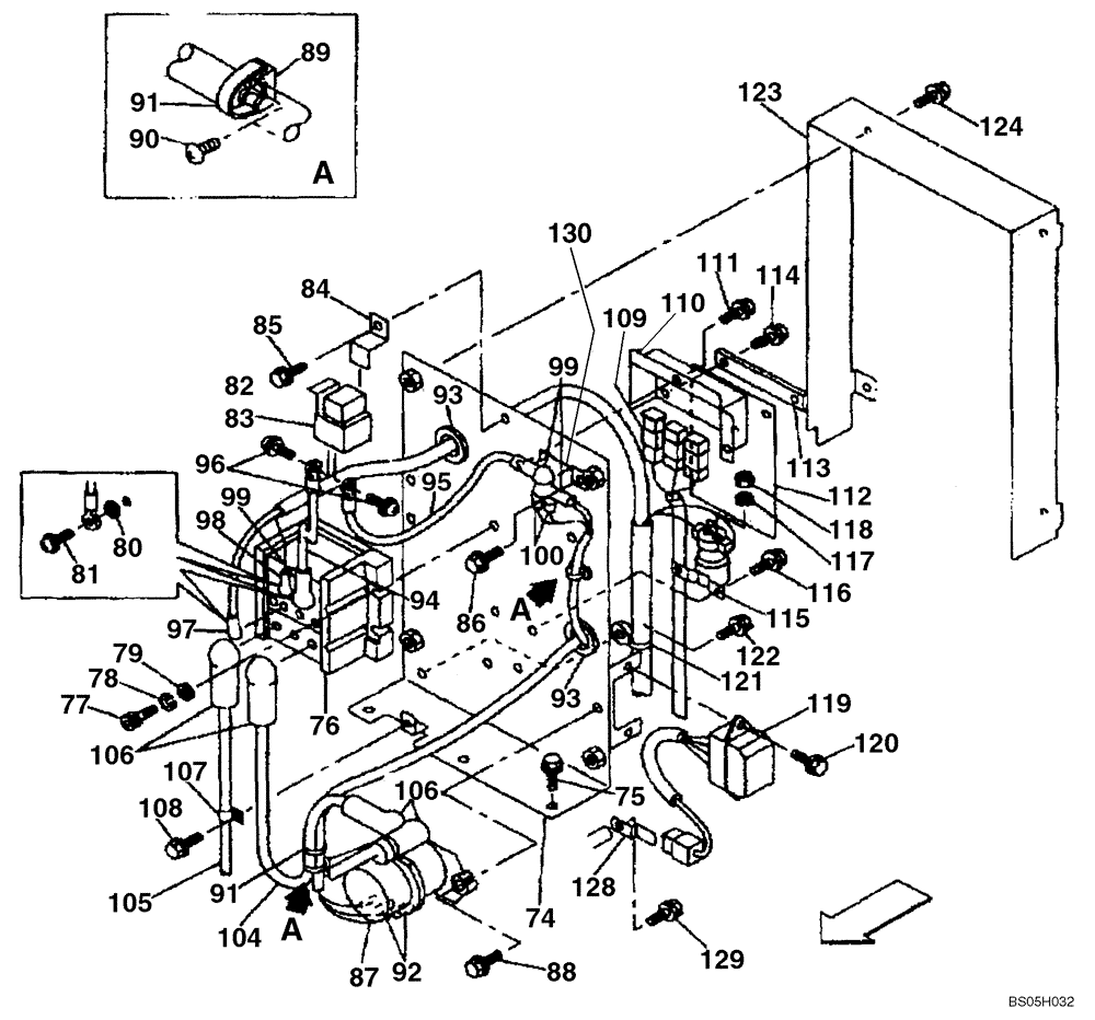 Схема запчастей Case CX290 - (04-07) - HARNESS, MAIN - RELAY PANEL (04) - ELECTRICAL SYSTEMS