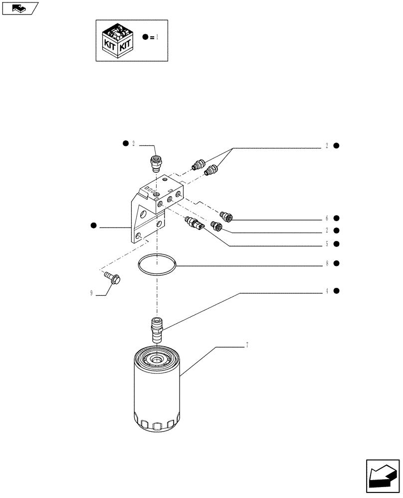 Схема запчастей Case F4HFE613U A006 - (10.206.01) - FUEL FILTER (504243709) (10) - ENGINE