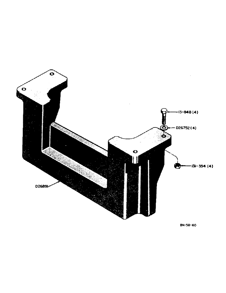 Схема запчастей Case 31 - (116) - * FRONT COUNTERWEIGHT (WHEEL TRACTOR) 