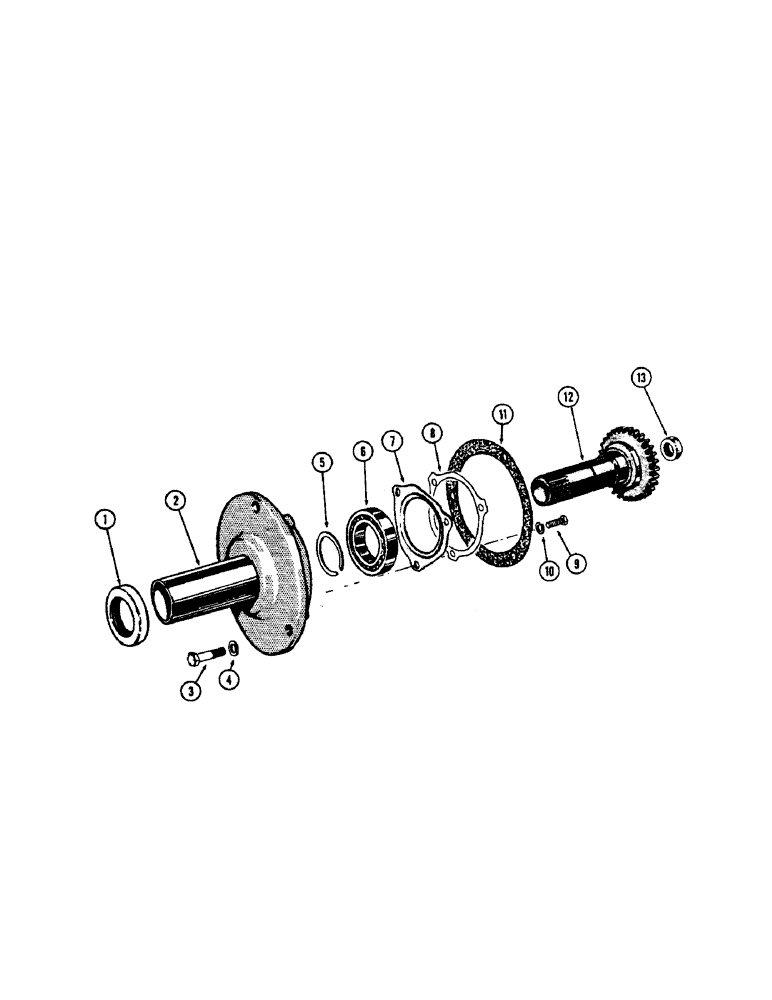 Схема запчастей Case 430CK - (064) - HYDRAULIC PUMP DRIVE 