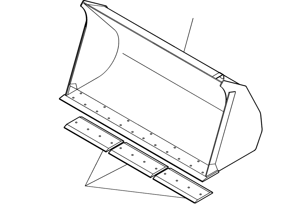 Схема запчастей Case 321E - (64.207[2991764000]) - LOADING BUCKET INSTALLATION 1,1M3 X 2100-UM (82) - FRONT LOADER & BUCKET