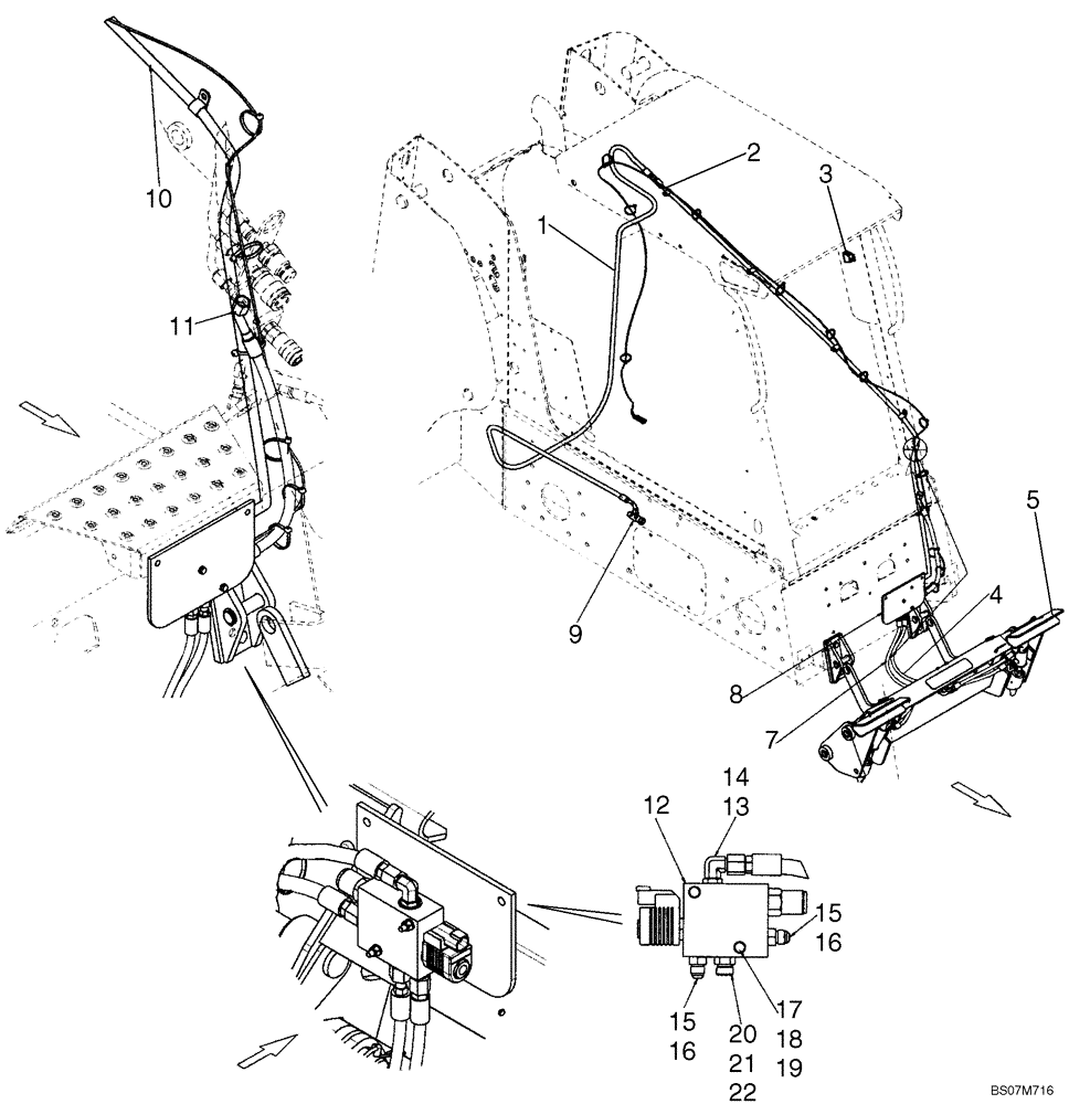 Схема запчастей Case 420 - (08-11) - HYDRAULICS - COUPLER SYSTEM (ITALIAN) (08) - HYDRAULICS