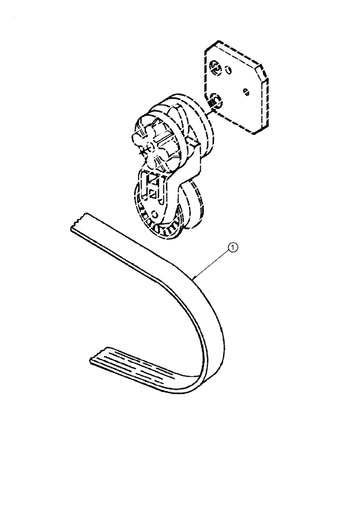 Схема запчастей Case 865 DHP - (2-022) - ENGINE BELT (02) - ENGINE